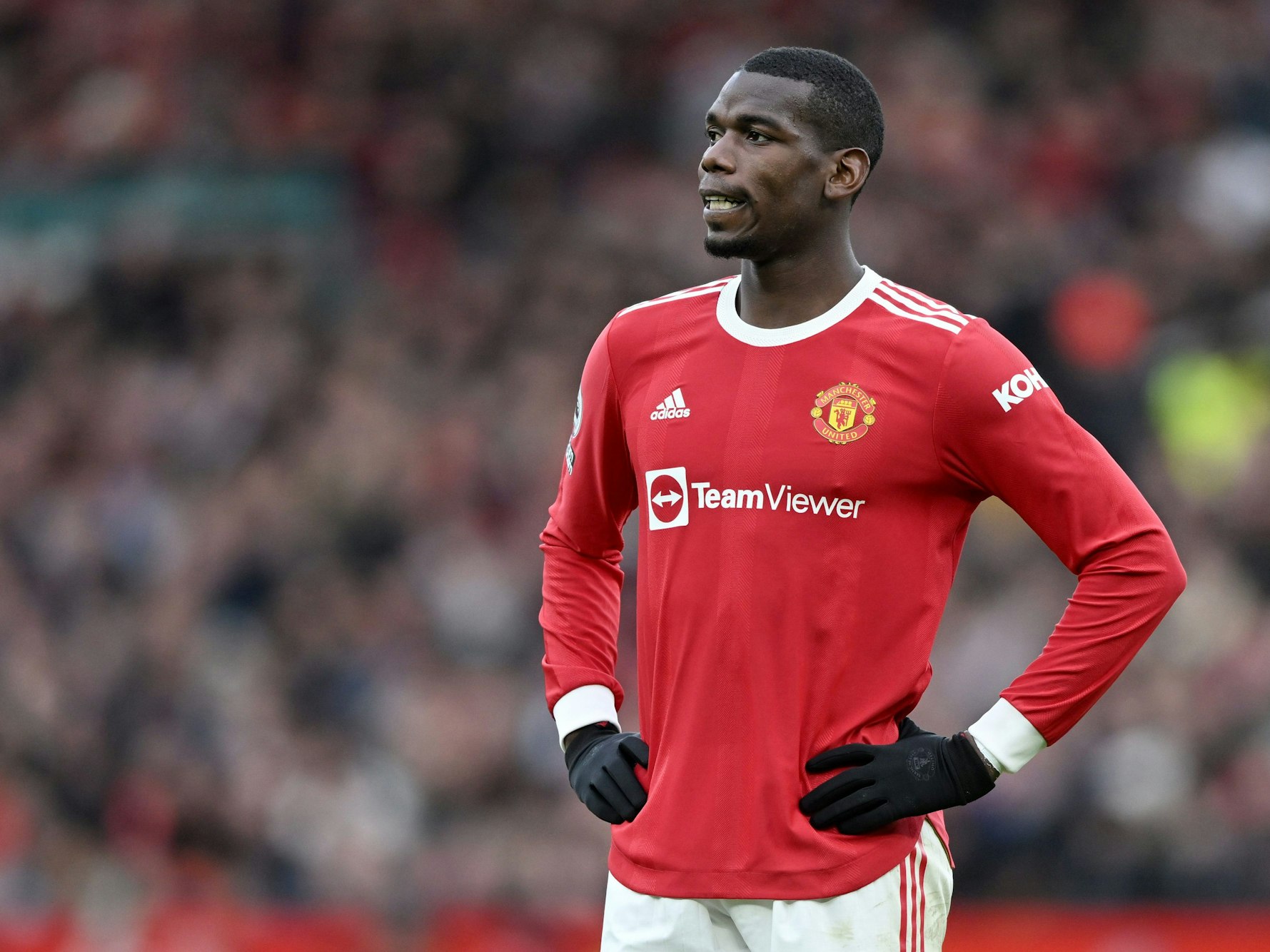 Paul Pogba guckt unglücklich.