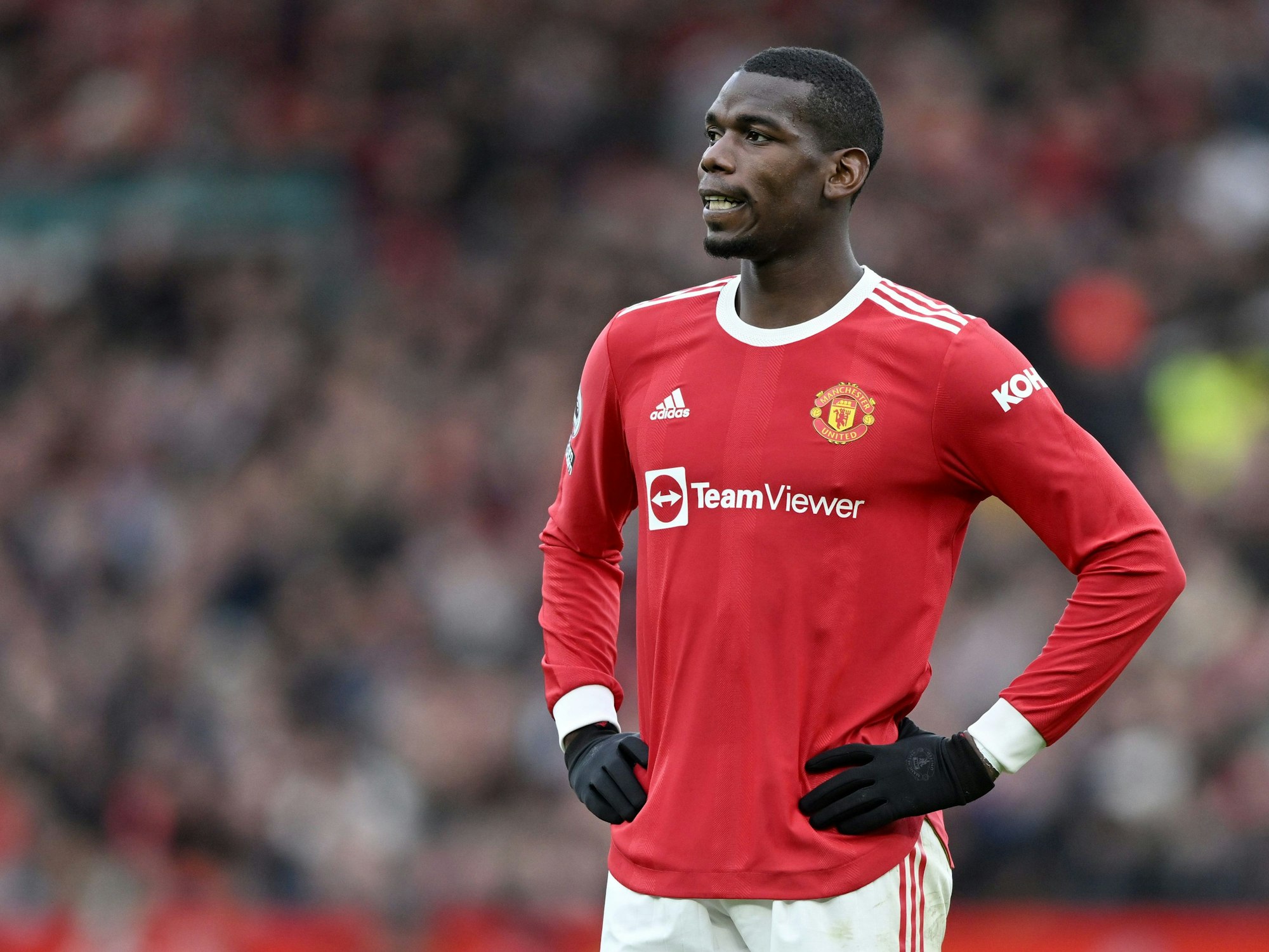 Paul Pogba guckt unglücklich.