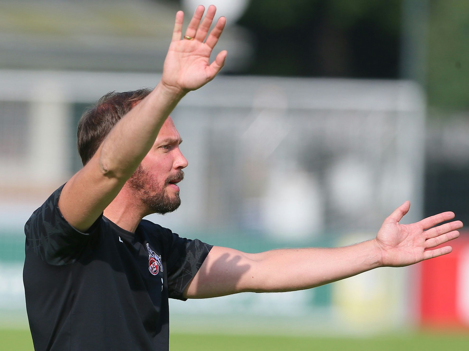 Martin Heck als Trainer der U17 des 1. FC Köln.