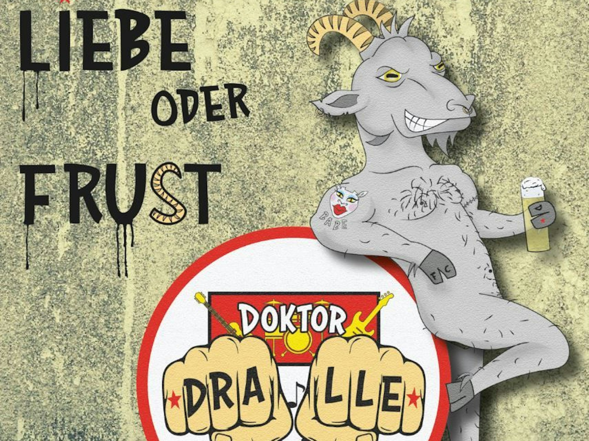 Das Album-Cover zu „Liebe oder Frust” von Doktor Dralle.