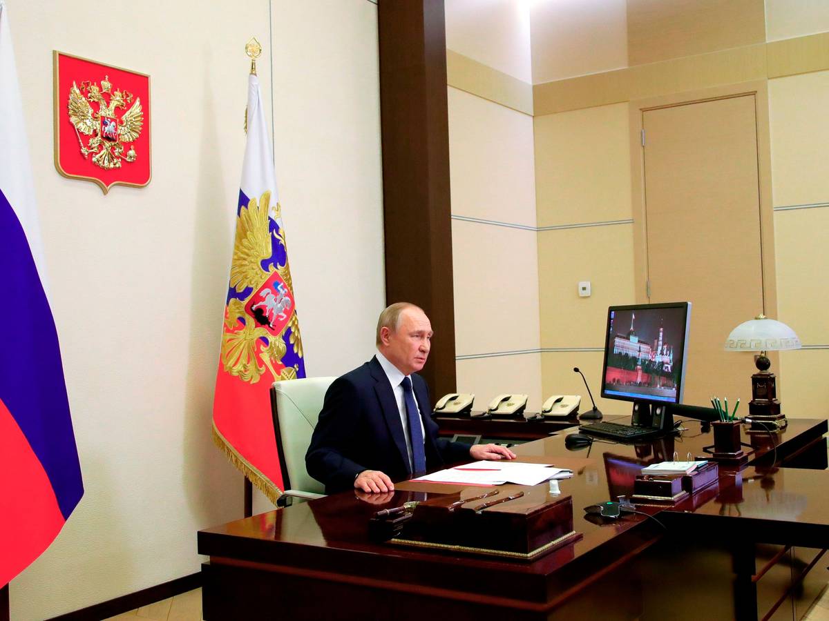Wie weit wird Wladimir Putin, hier am 24. März 2022 bei einer Sitzung des staatlichen Sicherheitsapparats, gehen?