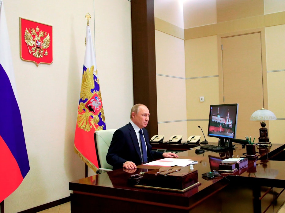 Wie weit wird Wladimir Putin, hier am 24. März 2022 bei einer Sitzung des staatlichen Sicherheitsapparats, gehen?