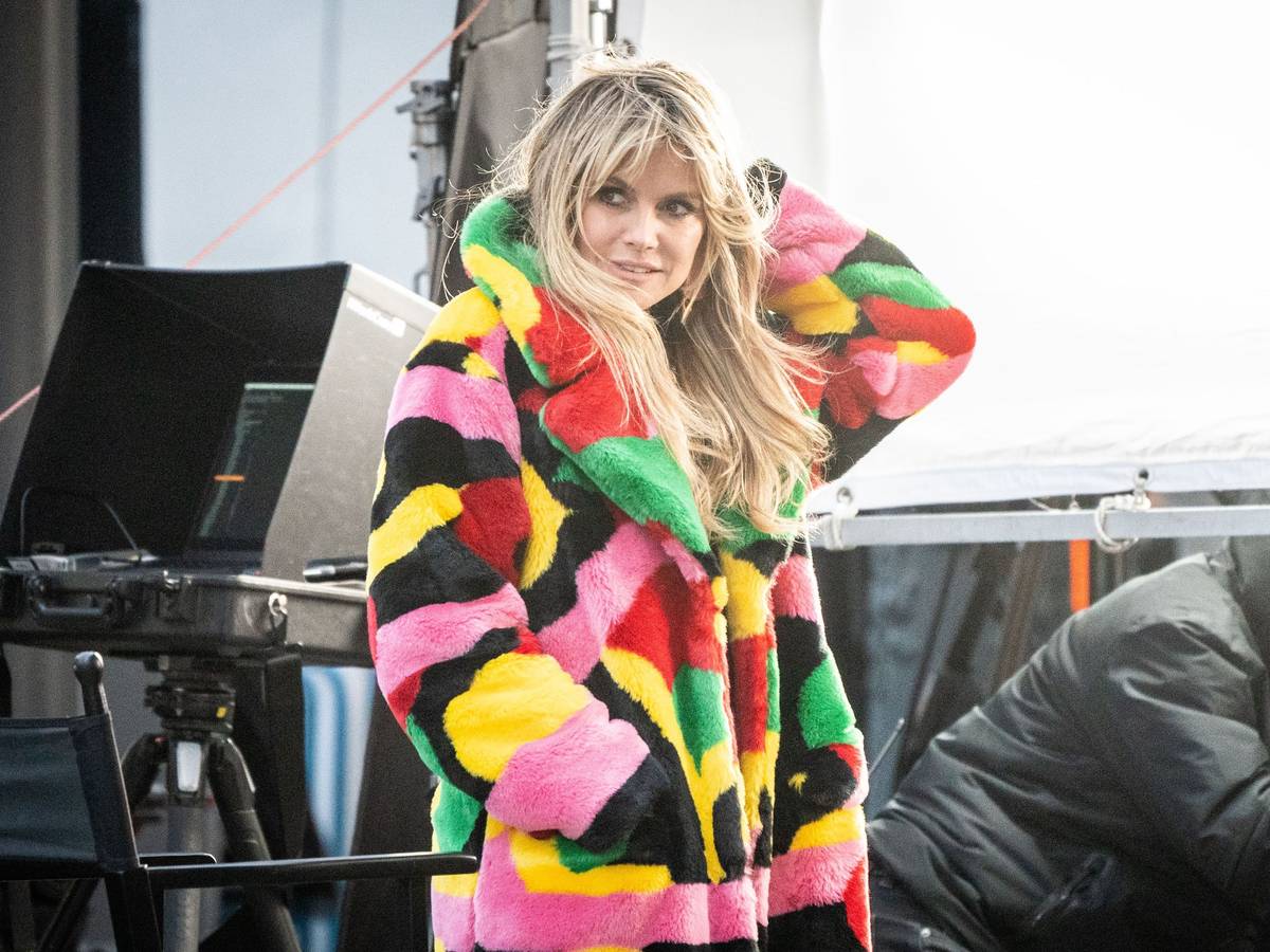 Model und Moderatorin Heidi Klum im November 2020 bei den Dreharbeiten zu „Germany's next Topmodel“ in Berlin.