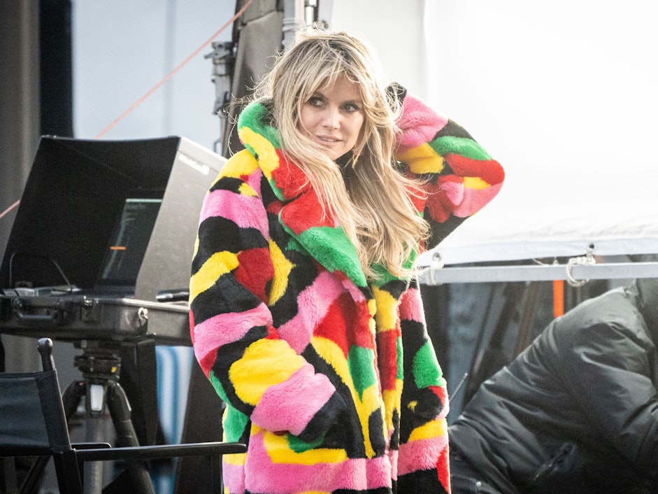 Model und Moderatorin Heidi Klum im November 2020 bei den Dreharbeiten zu „Germany's next Topmodel“ in Berlin.