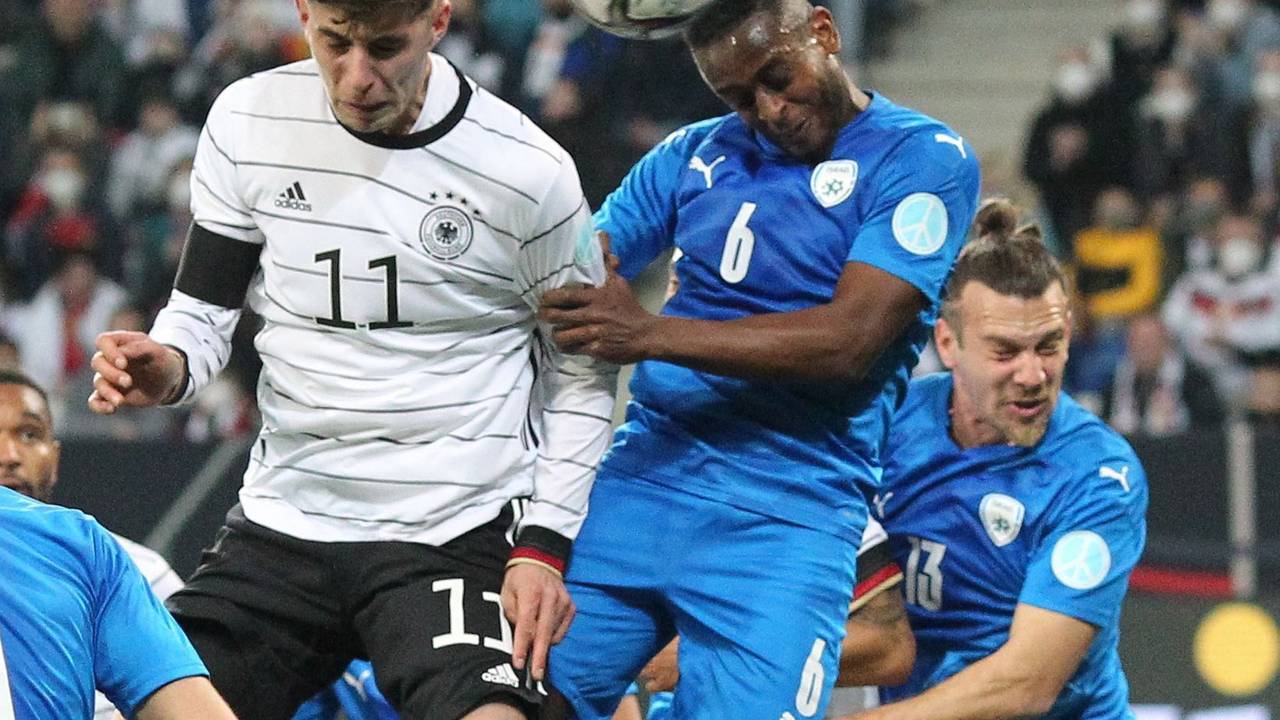 Kai Havertz trifft zur deutschen Führung gegen Israel.