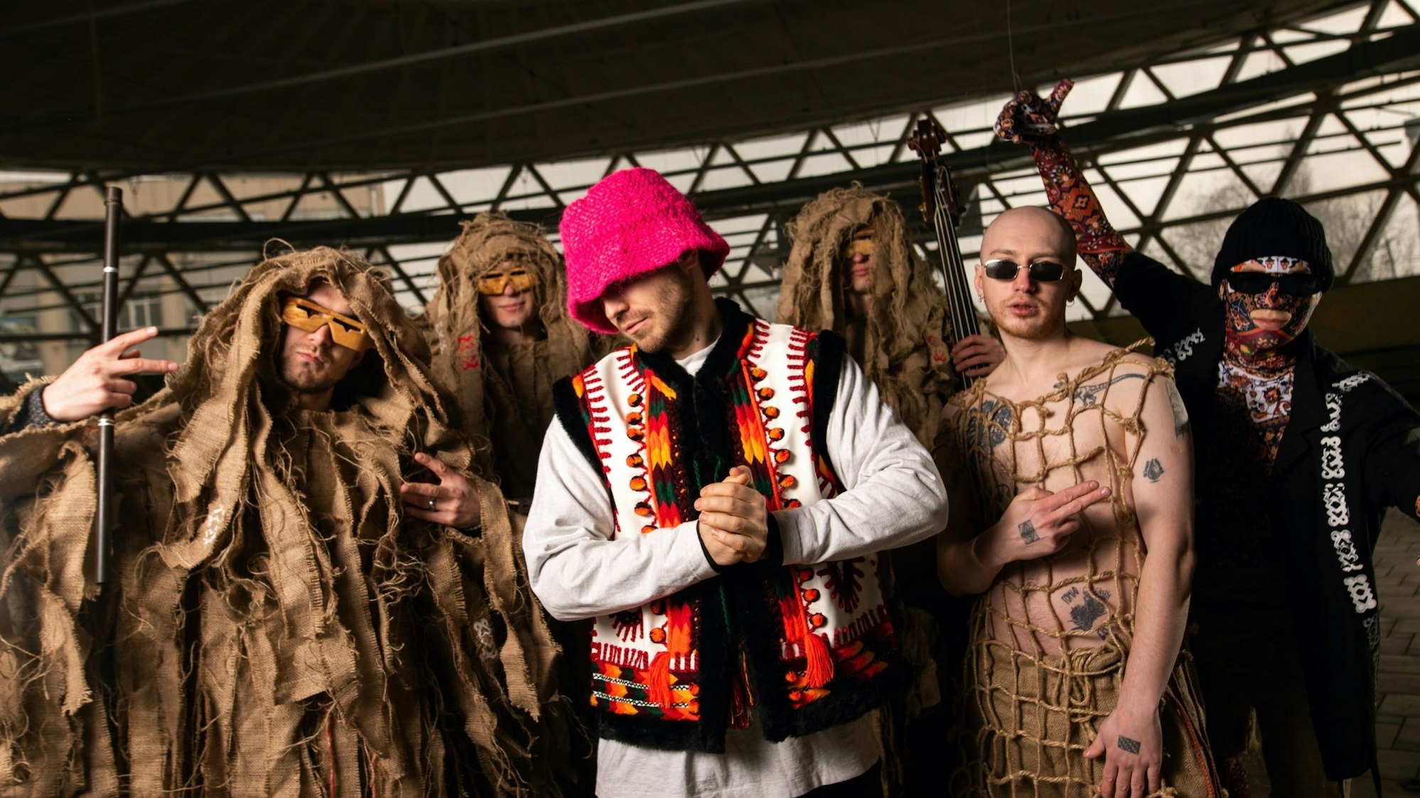 Die ukrainische Band Kalush Orchestra mit Sänger Oleg Psyuk (M, undatierte Aufnahme).