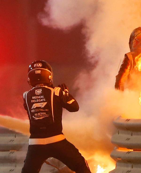 Romain Grosjean hatte Glück nach seinem Formel-1-Unfall.