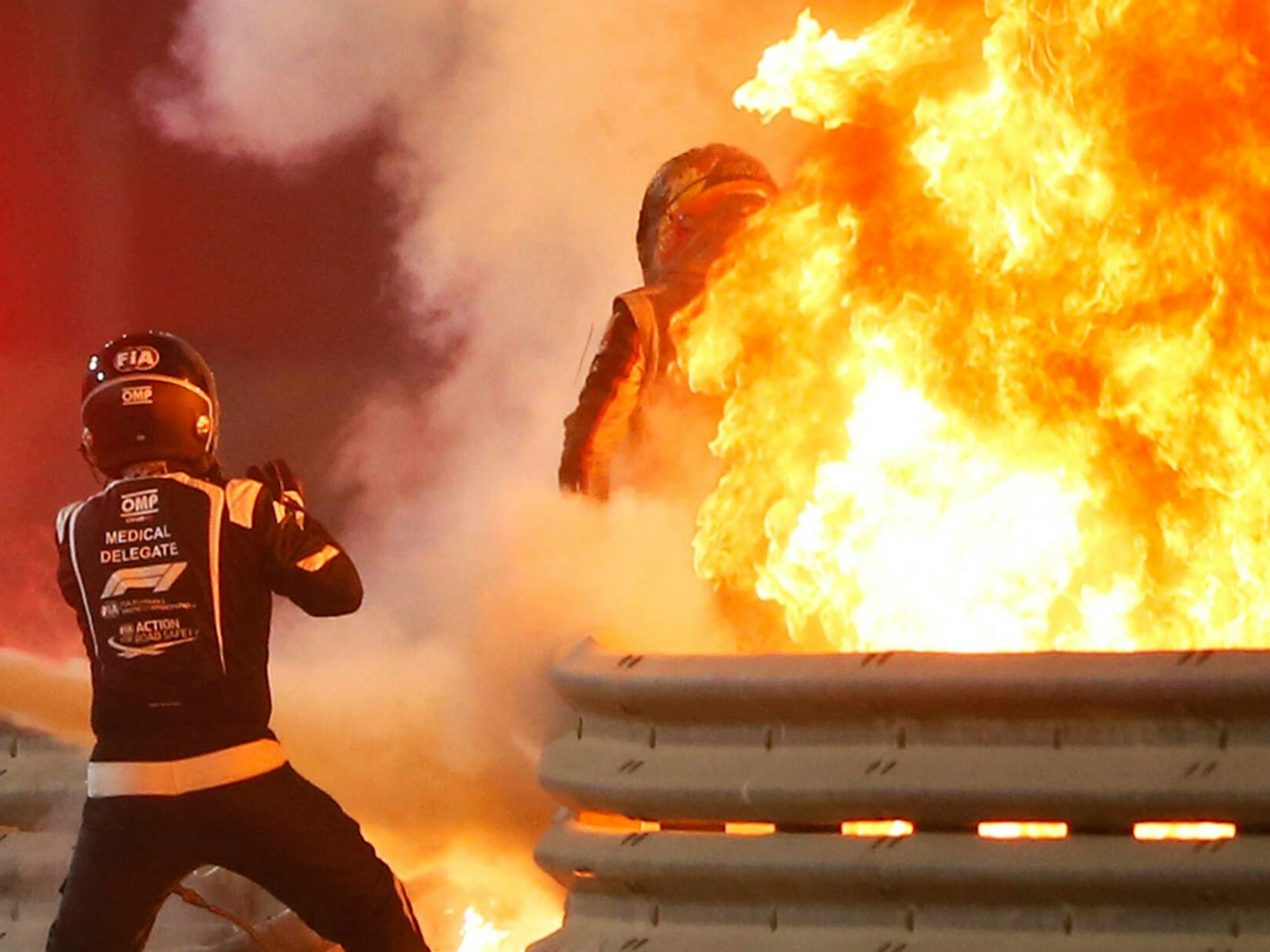 Romain Grosjean hatte Glück nach seinem Formel-1-Unfall.