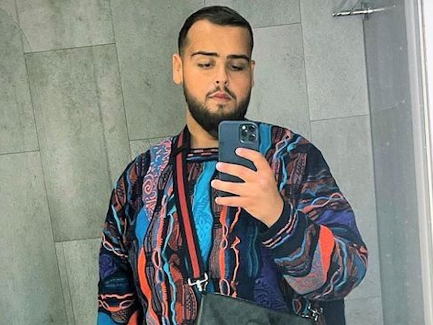 Der Rapper Fat Comedy auf einem Foto, das er im November 2021 auf seinem Instagram-Account veröffentlichte.