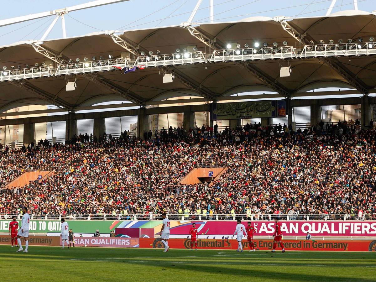 Ein Blick auf die Tribüne beim WM-Quali-Spiel zwischen Iran und Libanon