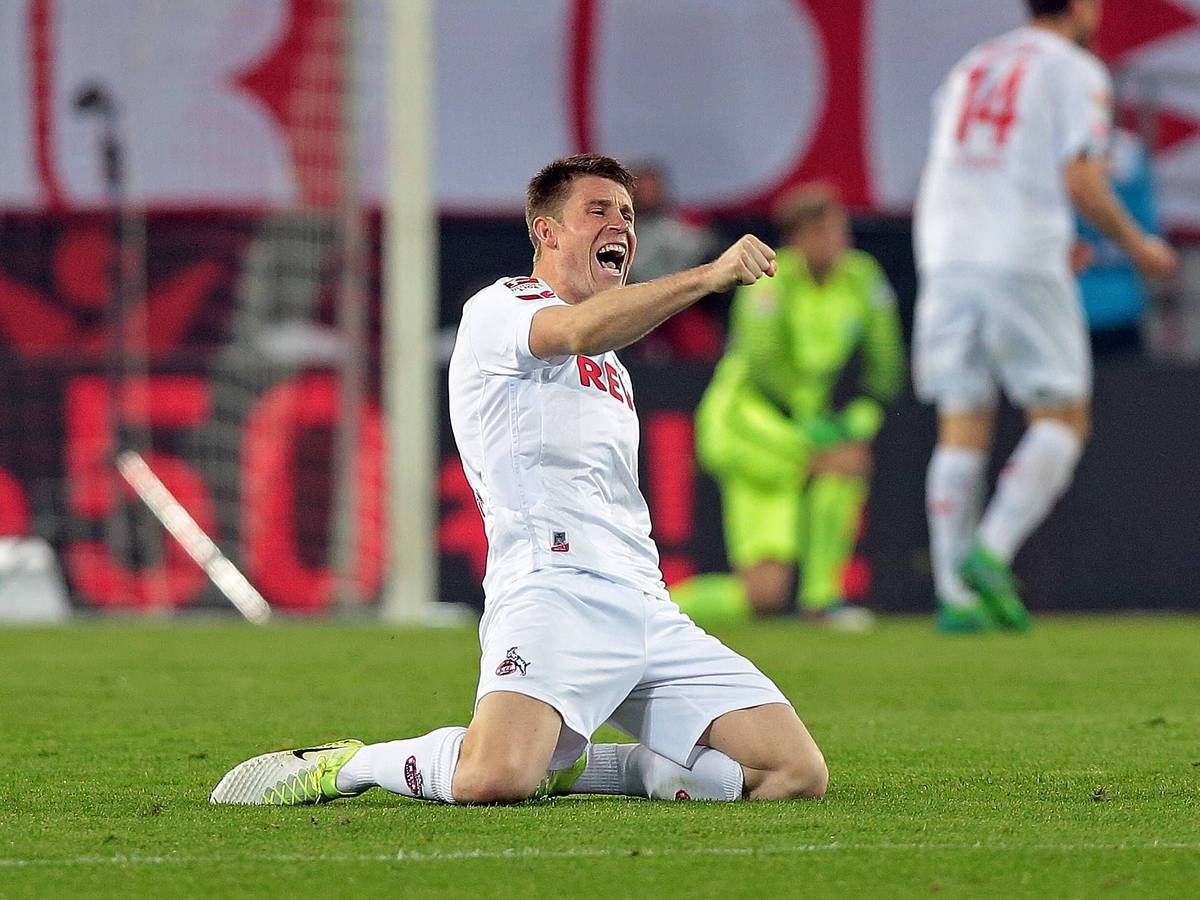 Dominique Heintz jubelt für den 1. FC Köln gegen Werder Bremen.