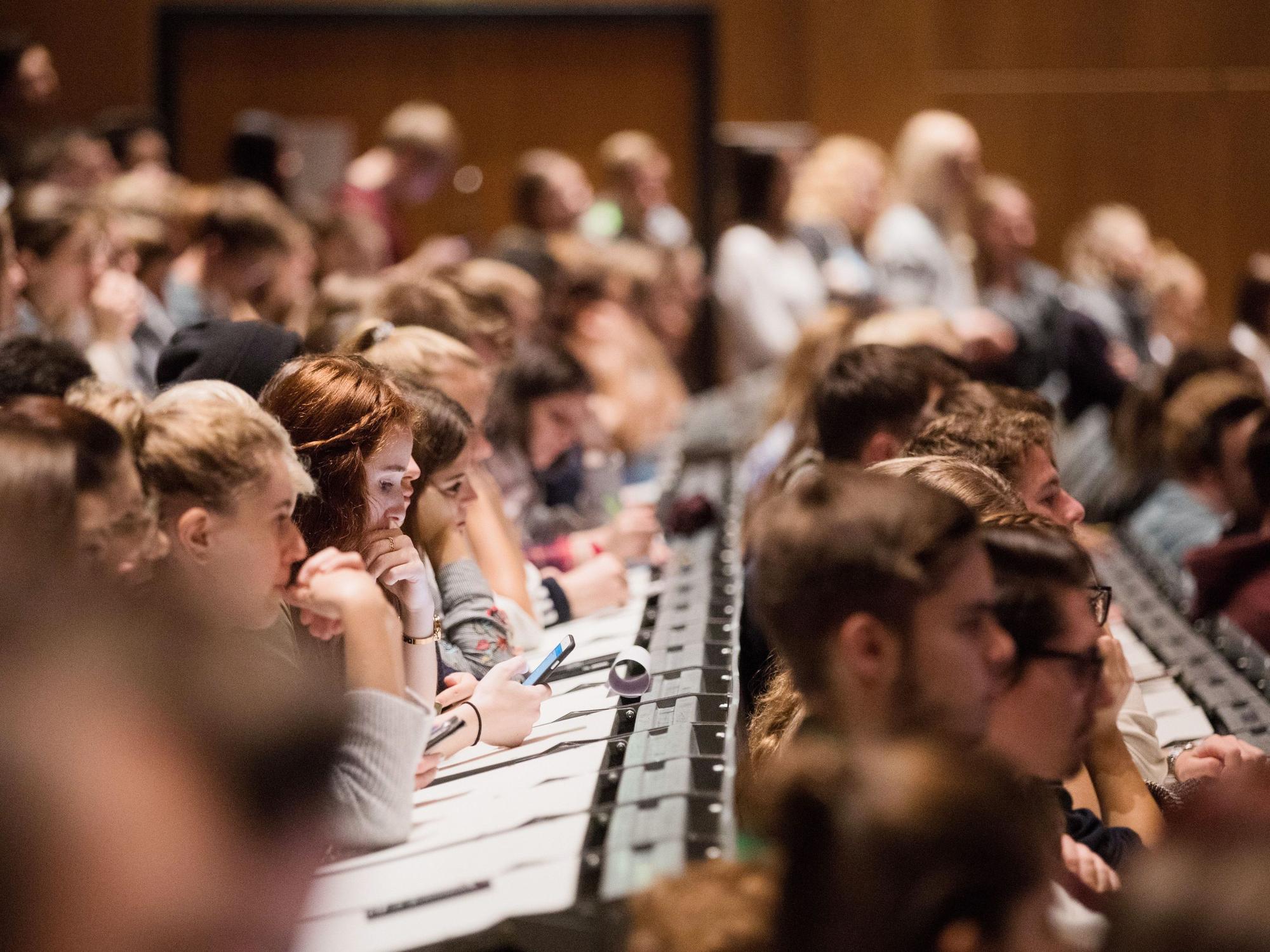 Hörsaal an der Universität zu Köln.