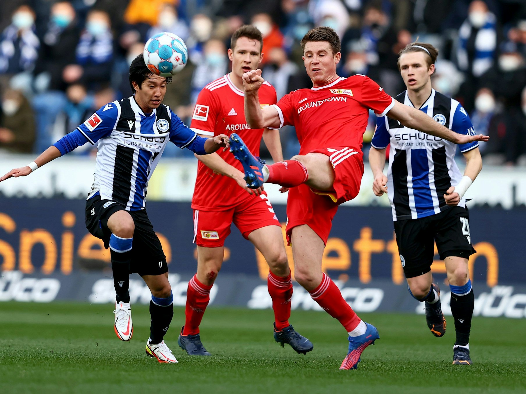 Dominique Heintz spielt für Union Berlin gegen Arminia Bielefeld.