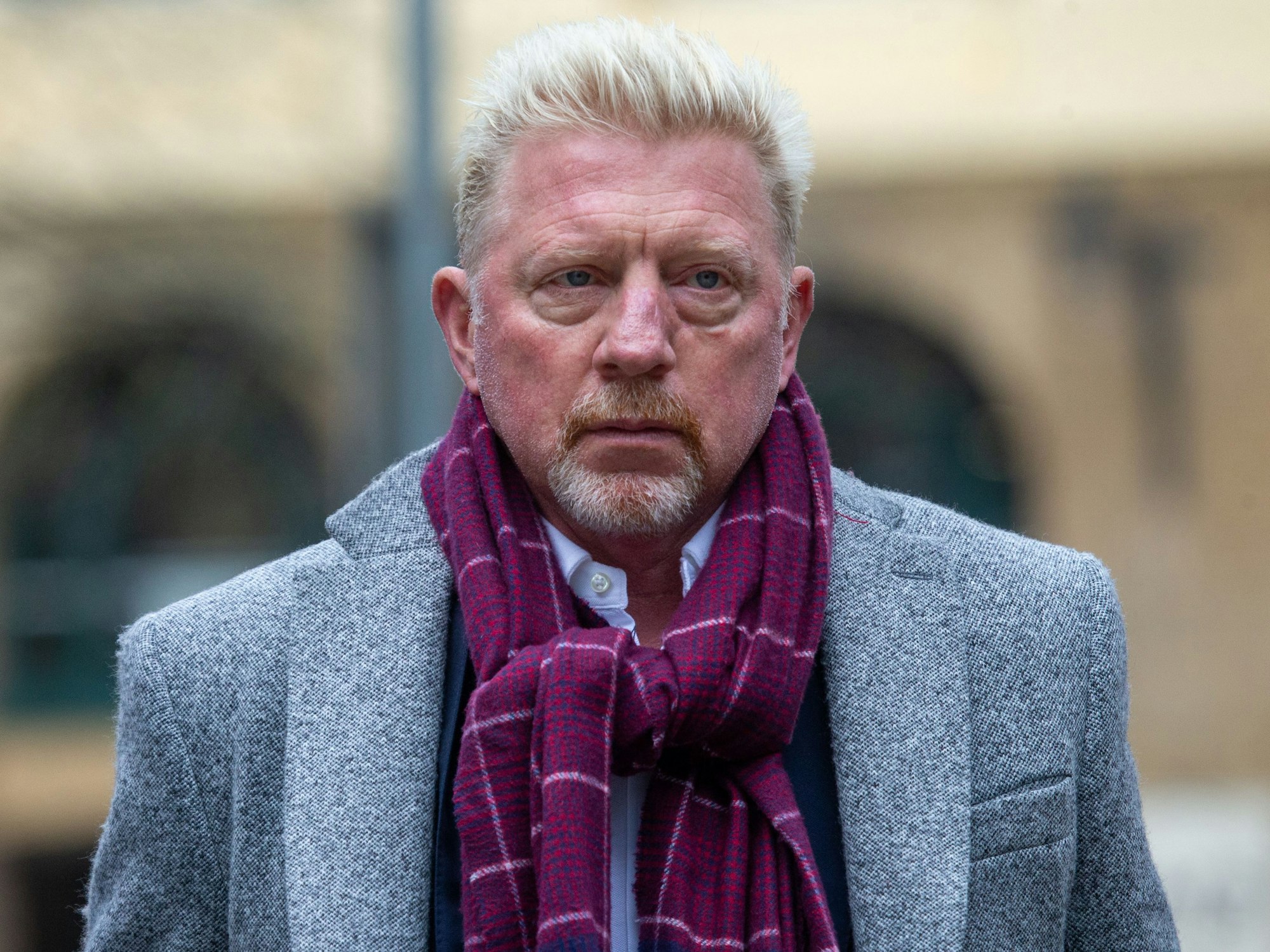 Boris Becker, ehemaliger Tennis-Profi aus Deutschland, kommt am Southwark Crown Court in London an. Becker steht seit dem 21.03.2022 in London vor Gericht.