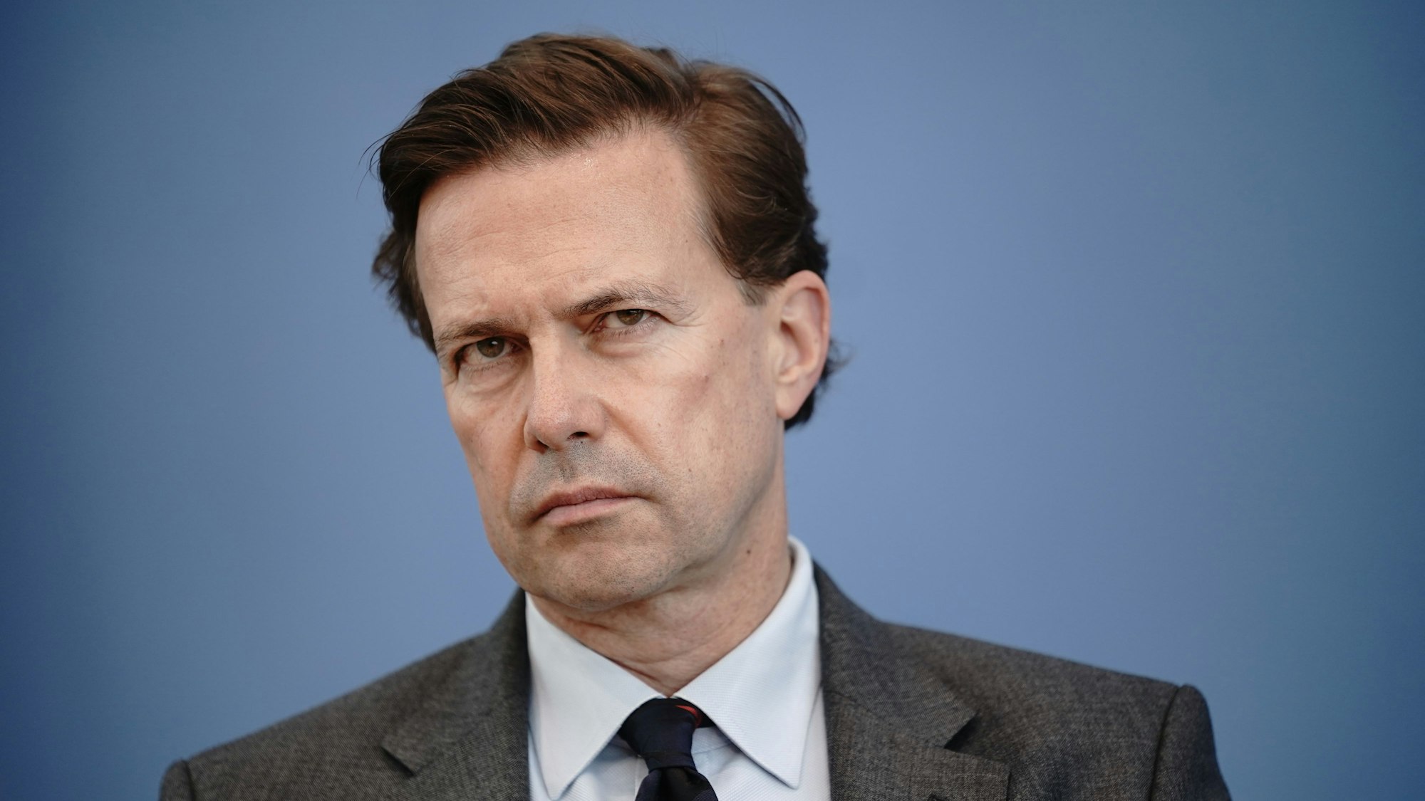 Regierungssprecher Steffen Seibert im Sommer 2020 in der Bundespressekonferenz.