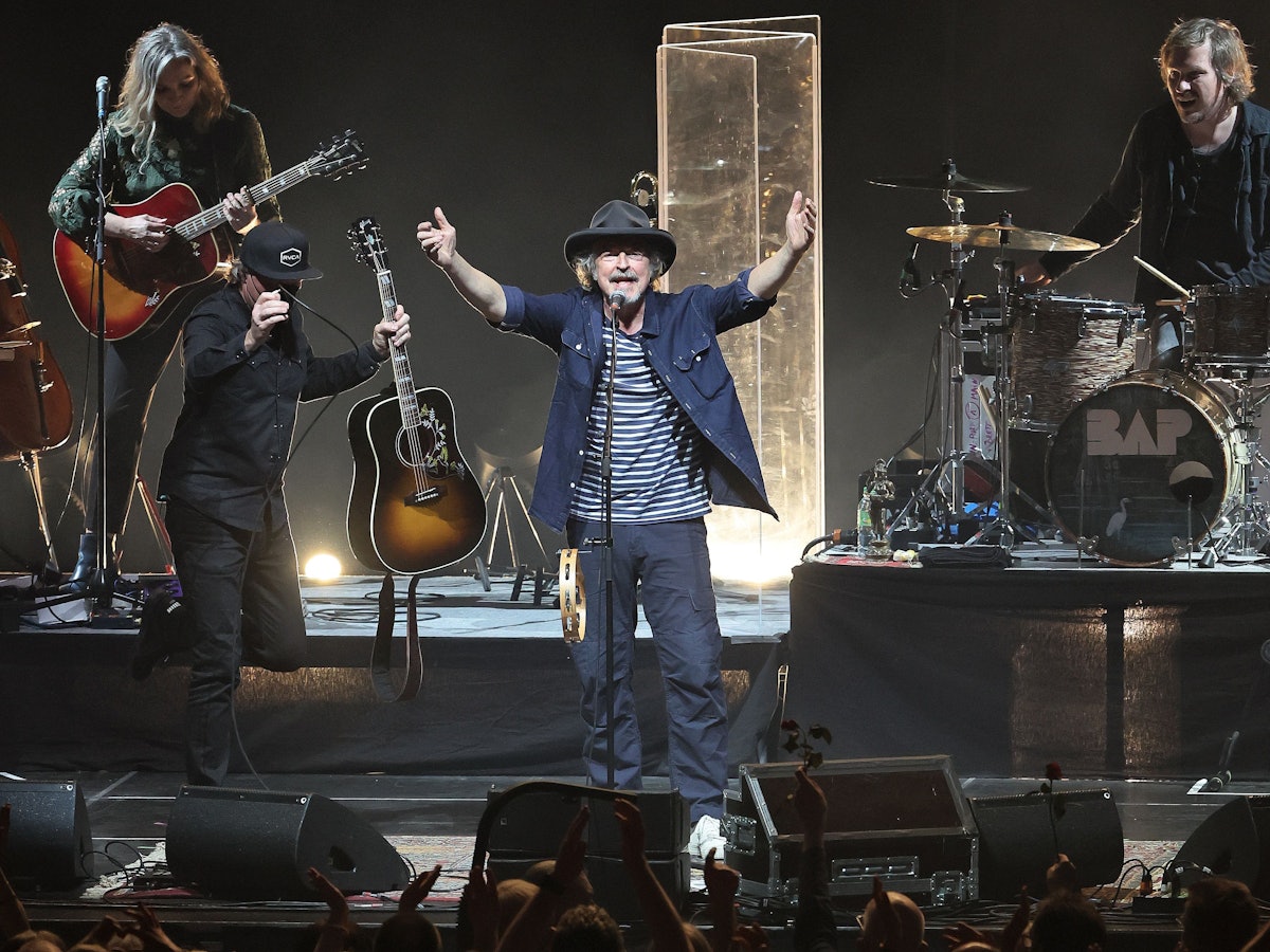 Wolfgang Niedecken am Mittwoch (30. März) auf der Bühne in Köln.