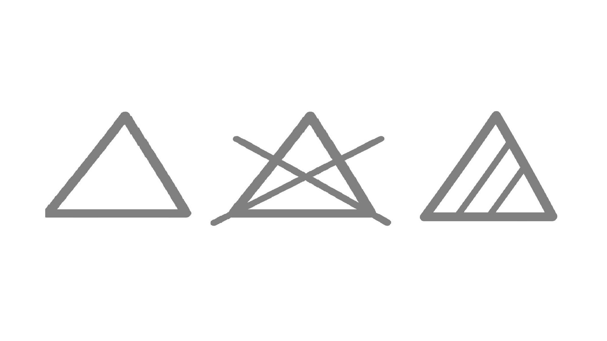 Die Pflegesymbole auf der Wäsche geben auch Auskunft zum Bleichen.