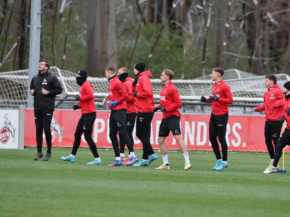 Der 1. FC Köln trainiert am Geißbockheim.