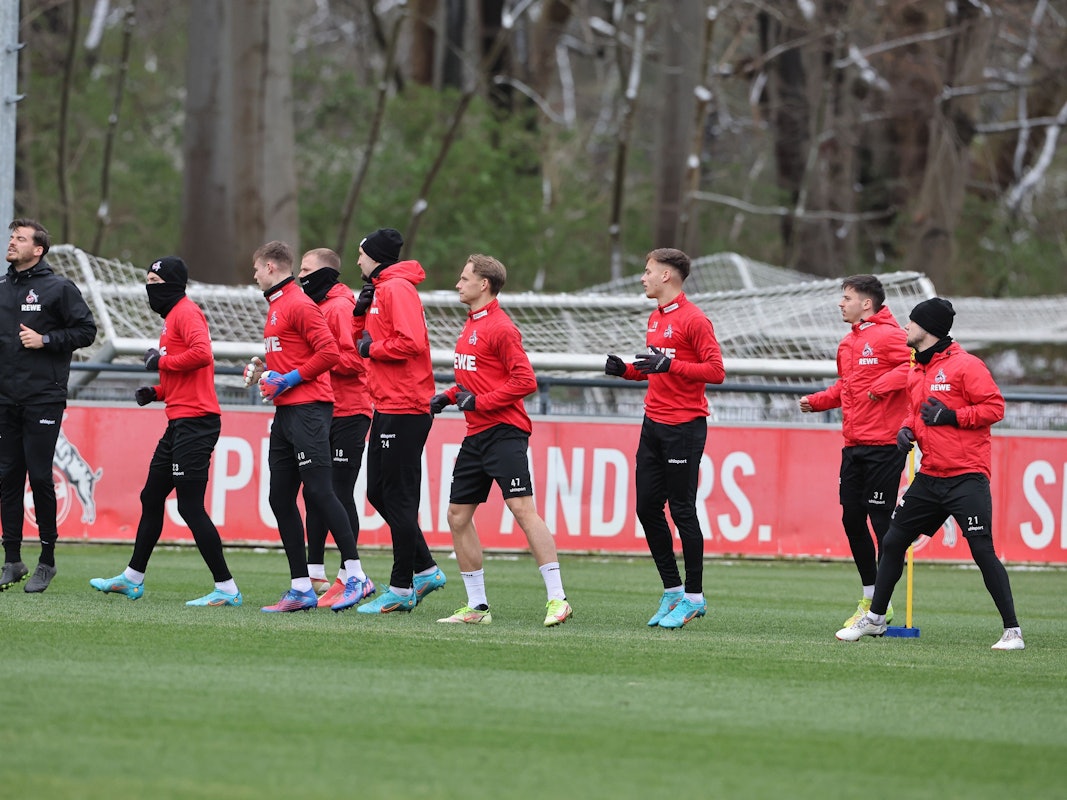 Der 1. FC Köln trainiert am Geißbockheim.