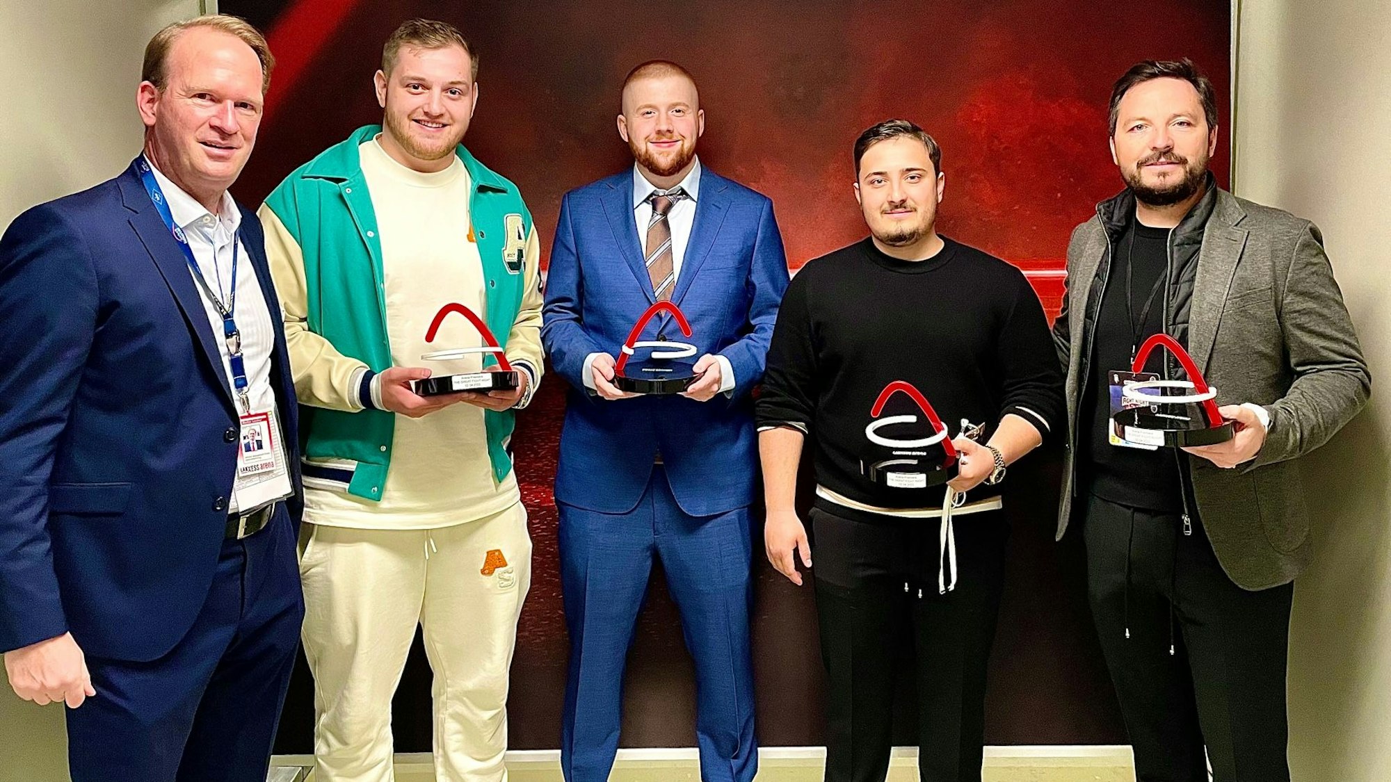 Preis-Verleihung nach der „Great Fight Night“.