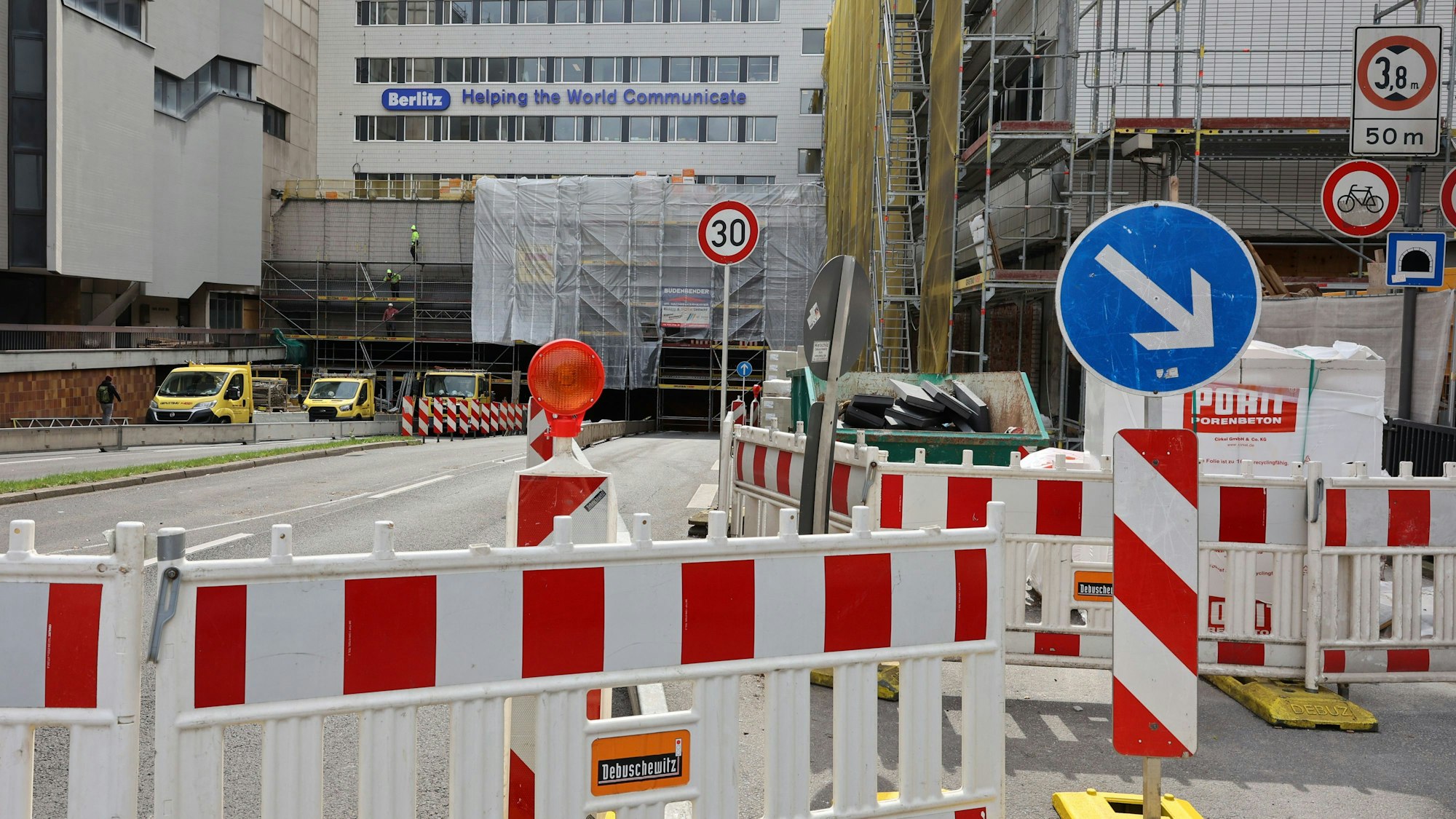 Die gesperrte Nord-Süd-Fahrt