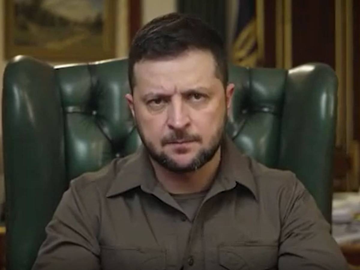 Wolodymyr Selenskyj wandte sich in einer Video-Botschaft an Angela Merkel.