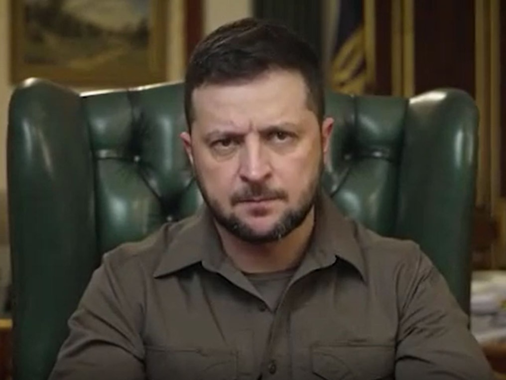 Wolodymyr Selenskyj wandte sich in einer Video-Botschaft an Angela Merkel.