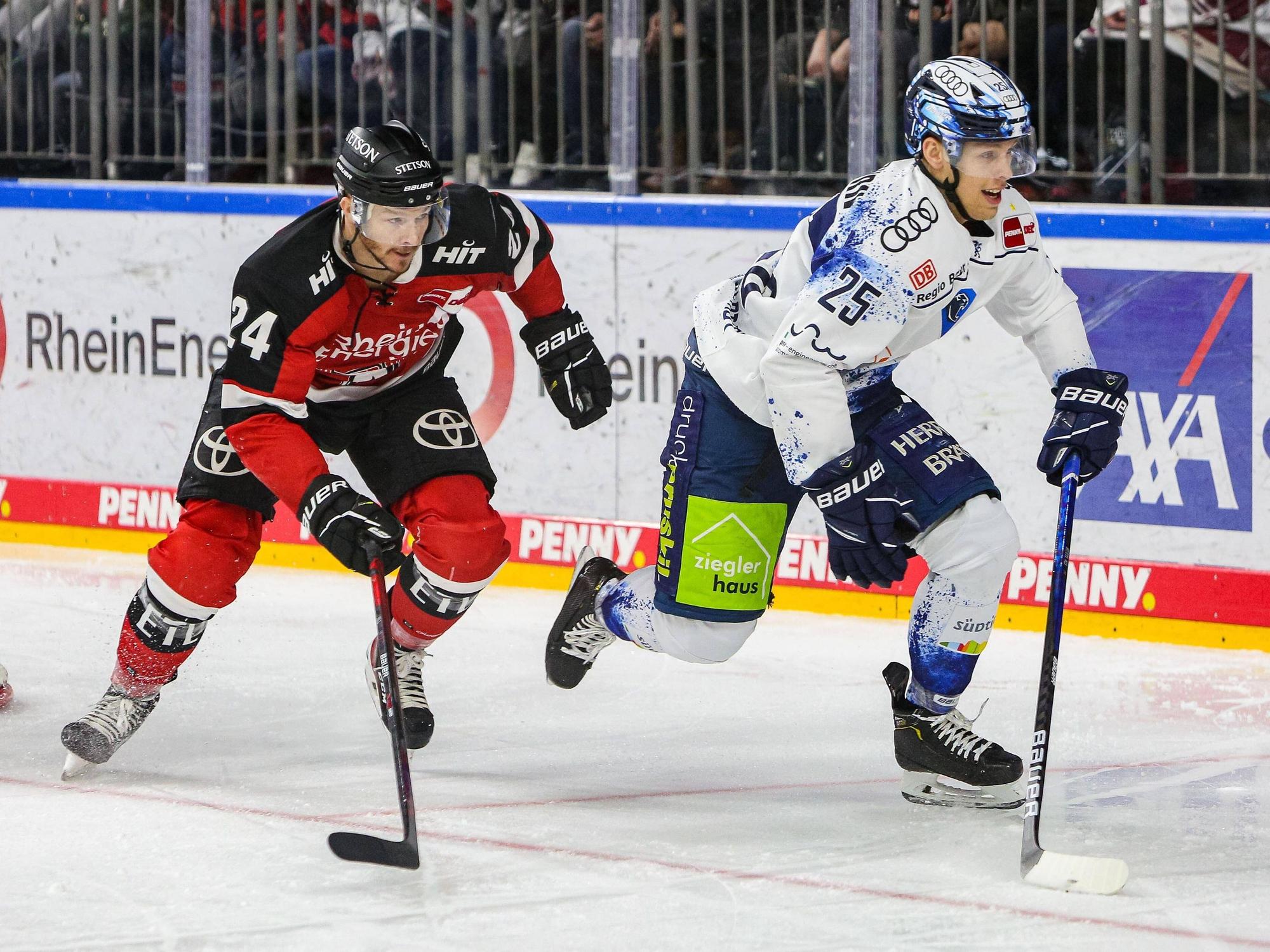 Zach Sill und Leon Hüttl im Laufduell