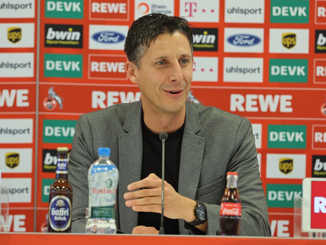 Christian Keller wird beim 1. FC Köln vorgestellt.