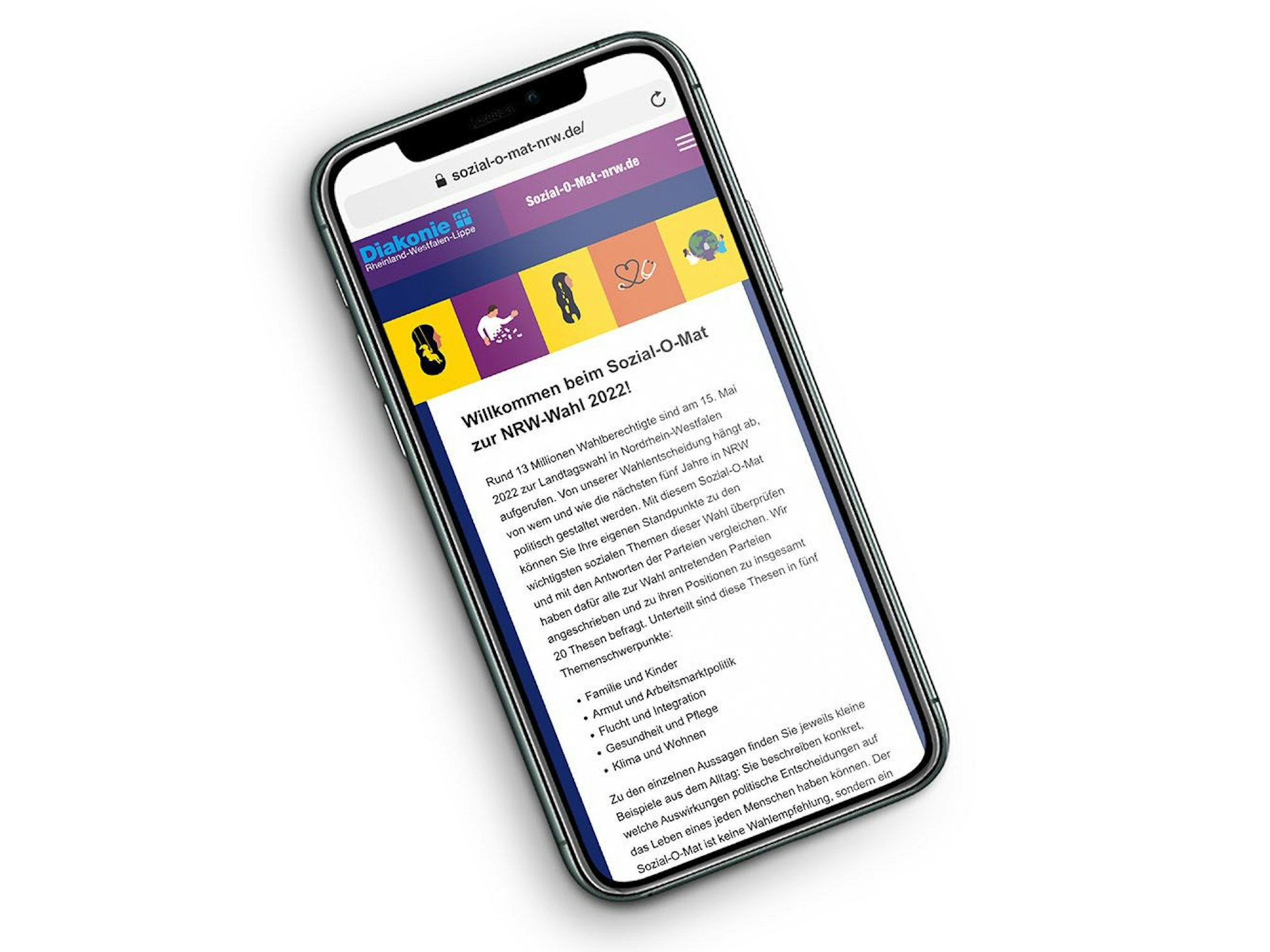 Mit dem Sozial-O-Mat bekommen die Nutzerinnen und Nutzer auch konkrete Fallbeispiele aus der Praxis, um so herauszufinden, wen Sie wählen sollen.