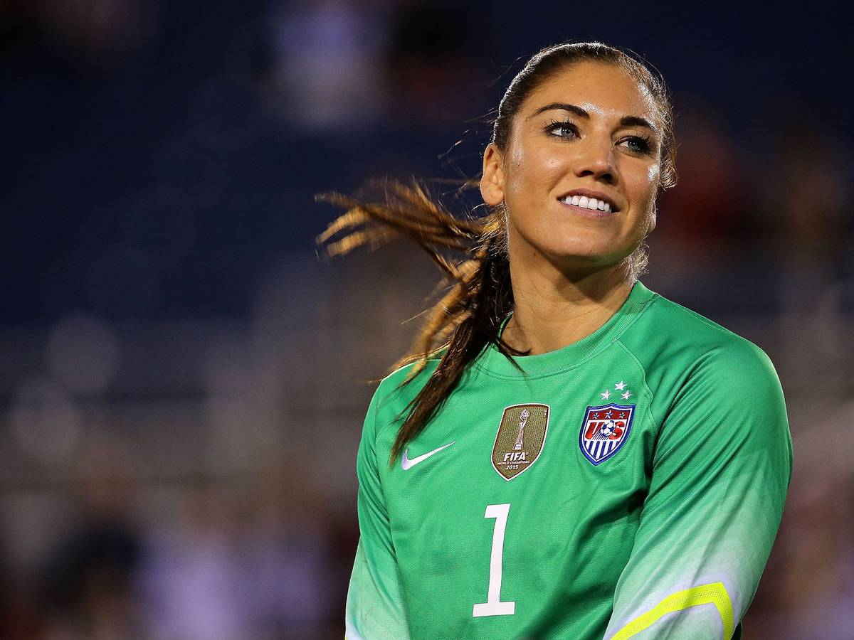 Die ehemalige US-Torhüterin Hope Solo im Länderspiel gegen Deutschland. Nicht zum ersten Mal hat die Ex-Fußballerin Probleme mit der Polizei.