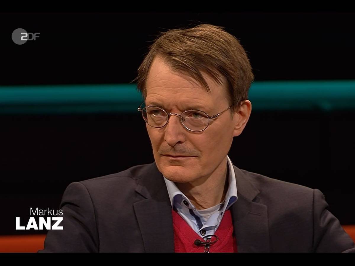 Karl Lauterbach am Dienstag (5. April) bei „Markus Lanz“.