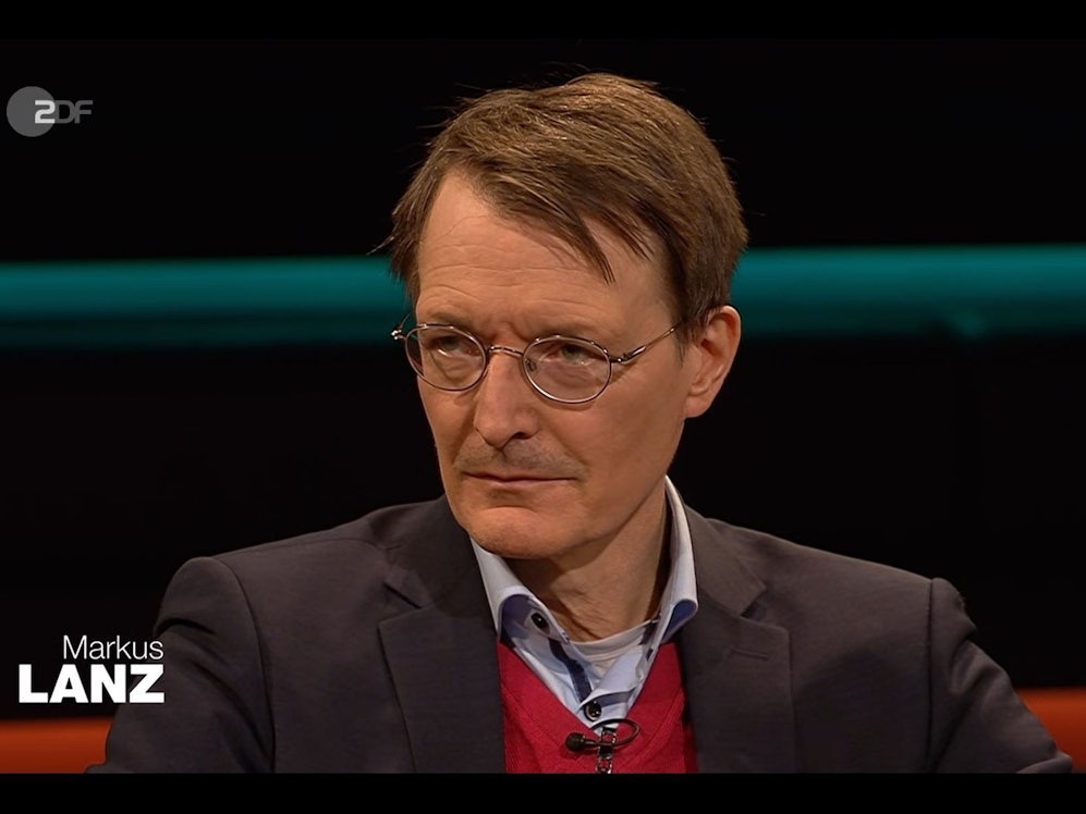 Karl Lauterbach am Dienstag (5. April) bei „Markus Lanz“.