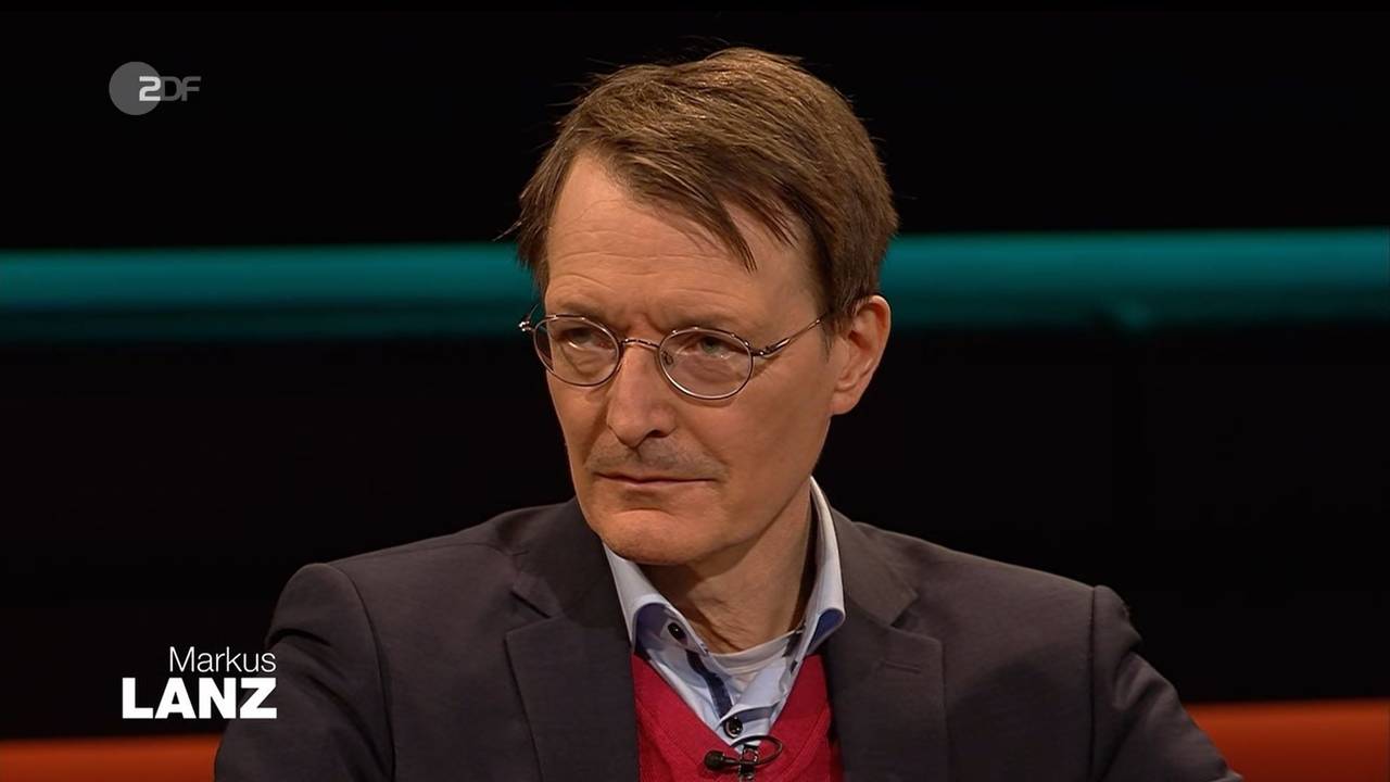 Karl Lauterbach am Dienstag (5. April) bei „Markus Lanz“.