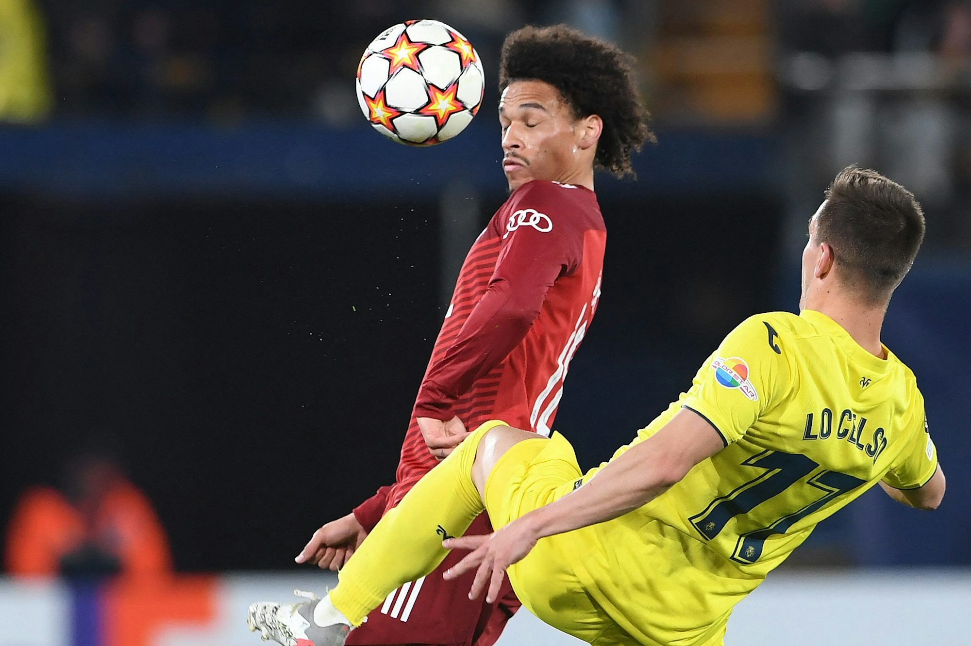 Leroy Sane (Bayern München) gegen Giovani Lo Celso (Villarreal)
