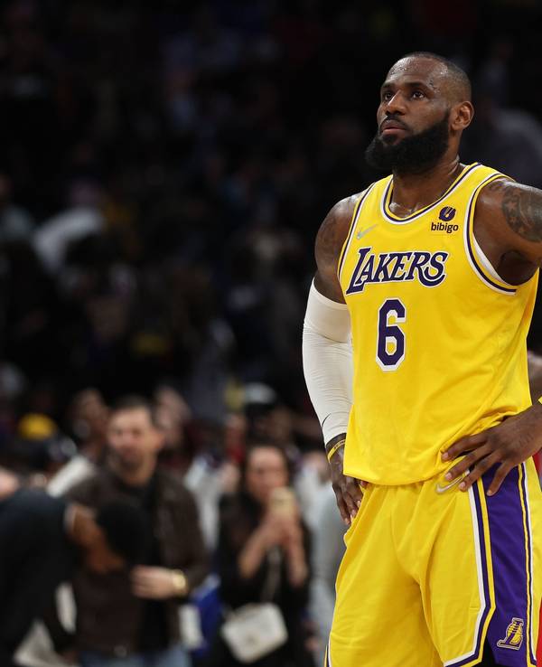 Basketball-Superstar LeBron James in Aktion.