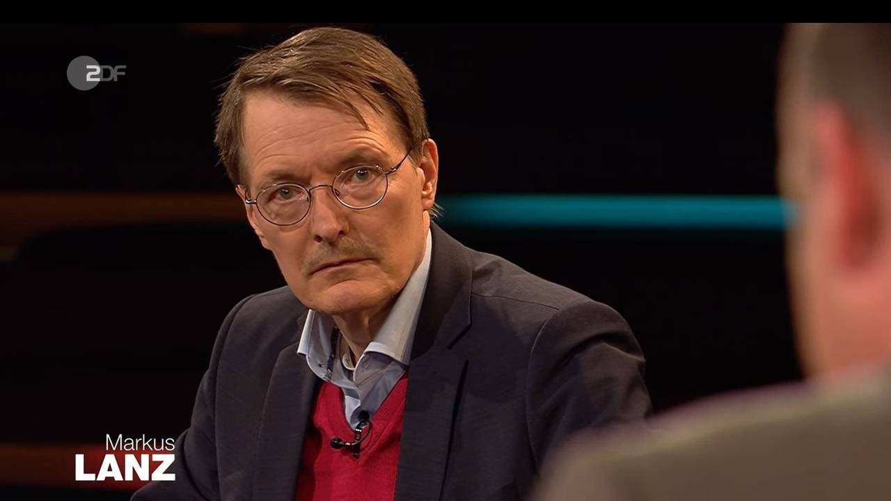 Karl Lauterbach bei Markus Lanz in der Sendung am Dienstagabend (5. April).