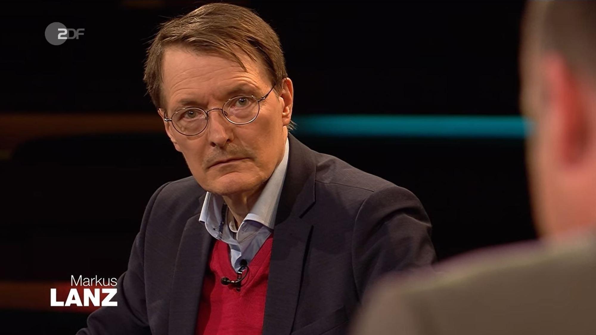 Karl Lauterbach bei Markus Lanz in der Sendung am Dienstagabend (5. April).