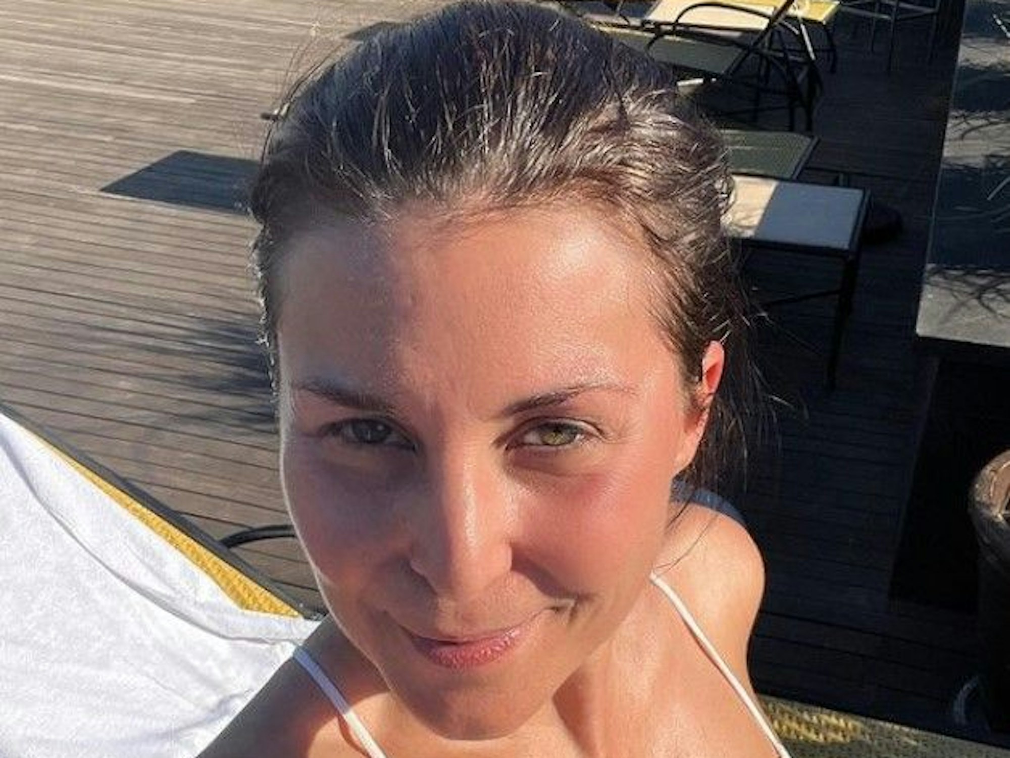 Promi-Expertin Vanessa Blumhagen, hier auf einem Selfie vom 5. April 2022, ist endlich zurück beim „Frühstücksfernsehen“.