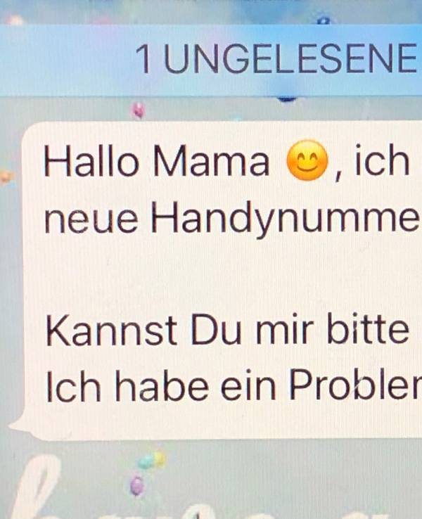 WhatsApp-Nachricht auf einem Smartphone