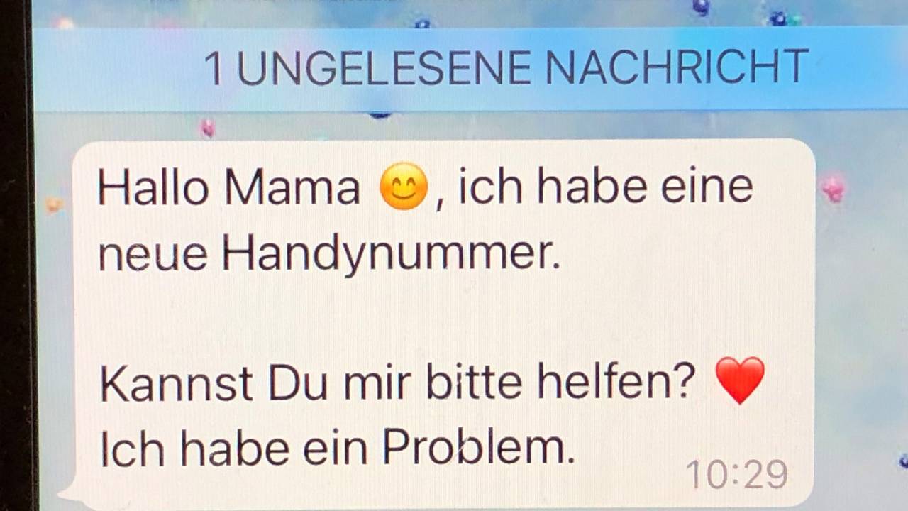 WhatsApp-Nachricht auf einem Smartphone