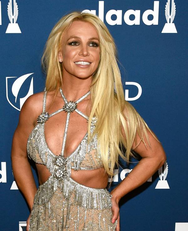 Britney Spears, Sängerin, trifft bei den 29. GLAAD Media Awards ein.