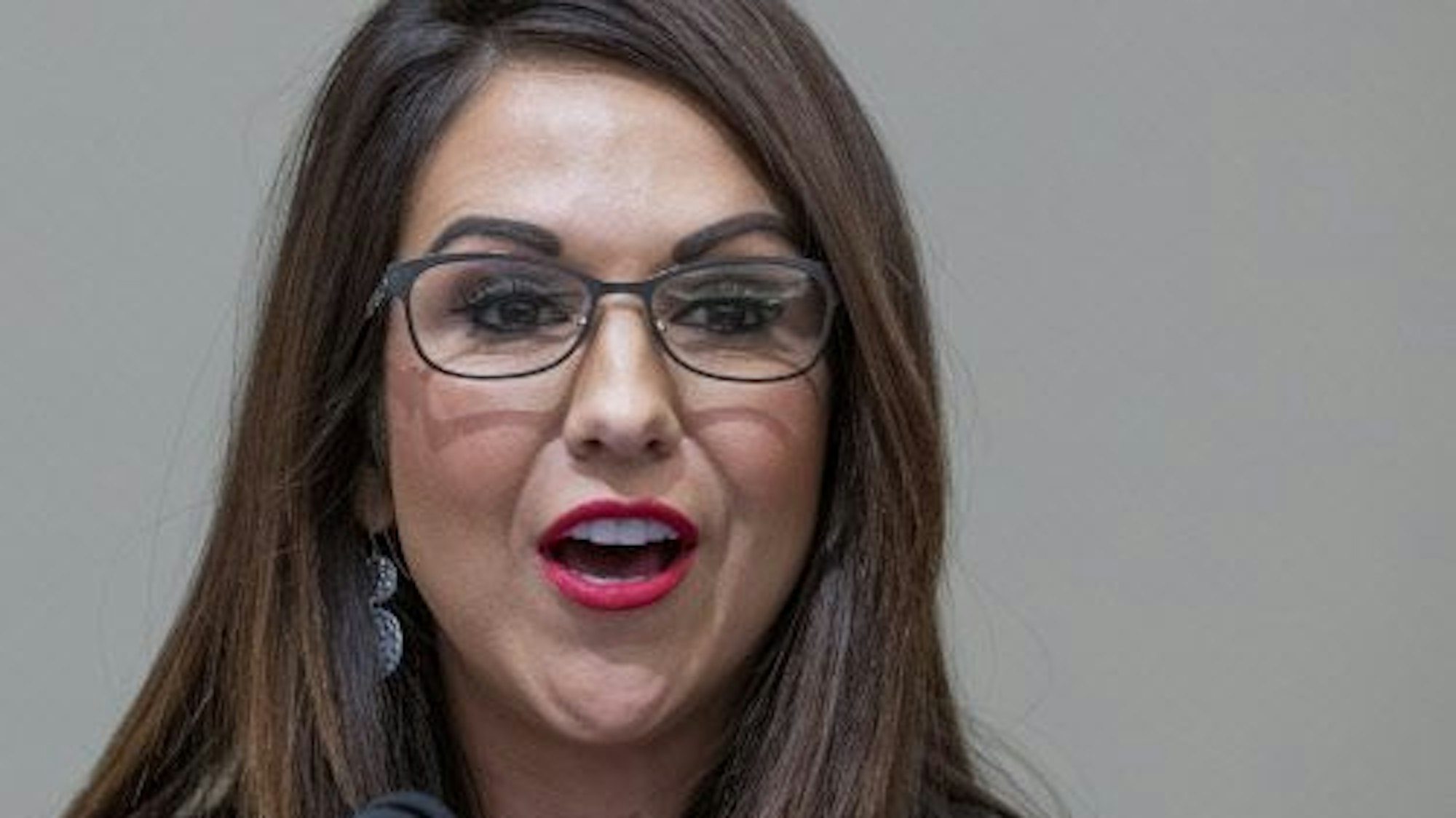 Lauren Boebert, republikanische Kongressabgeordnete für den Bundesstaat Colorado, spricht am 29. März 2022 vor dem Ausschuss des Repräsentantenhauses.