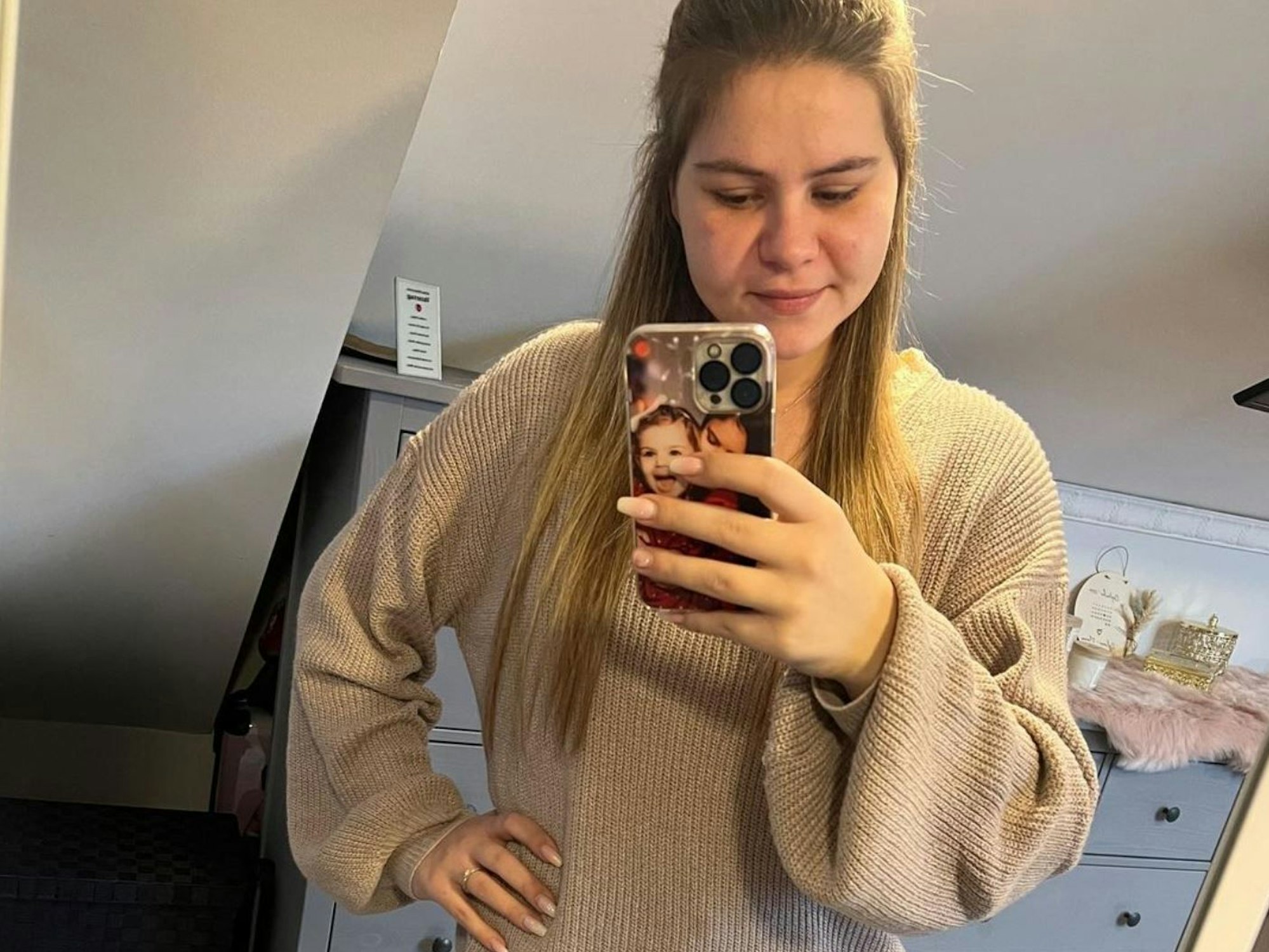 Selfie von Sylvana Wollny auf ihrem Instagram-Kanal vom 5. Februar 2022.