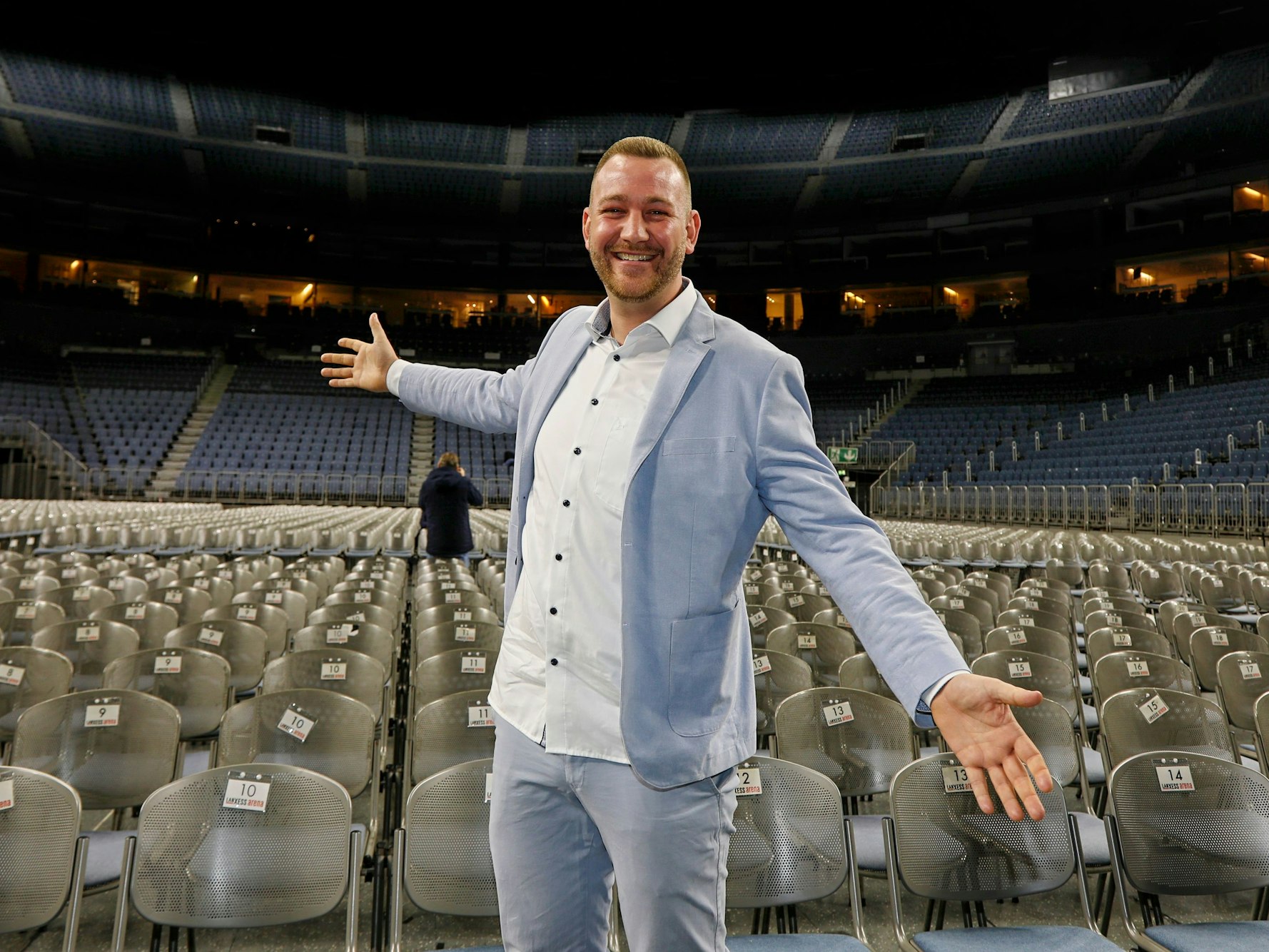 Freddy Braun steht in der Lanxess-Arena