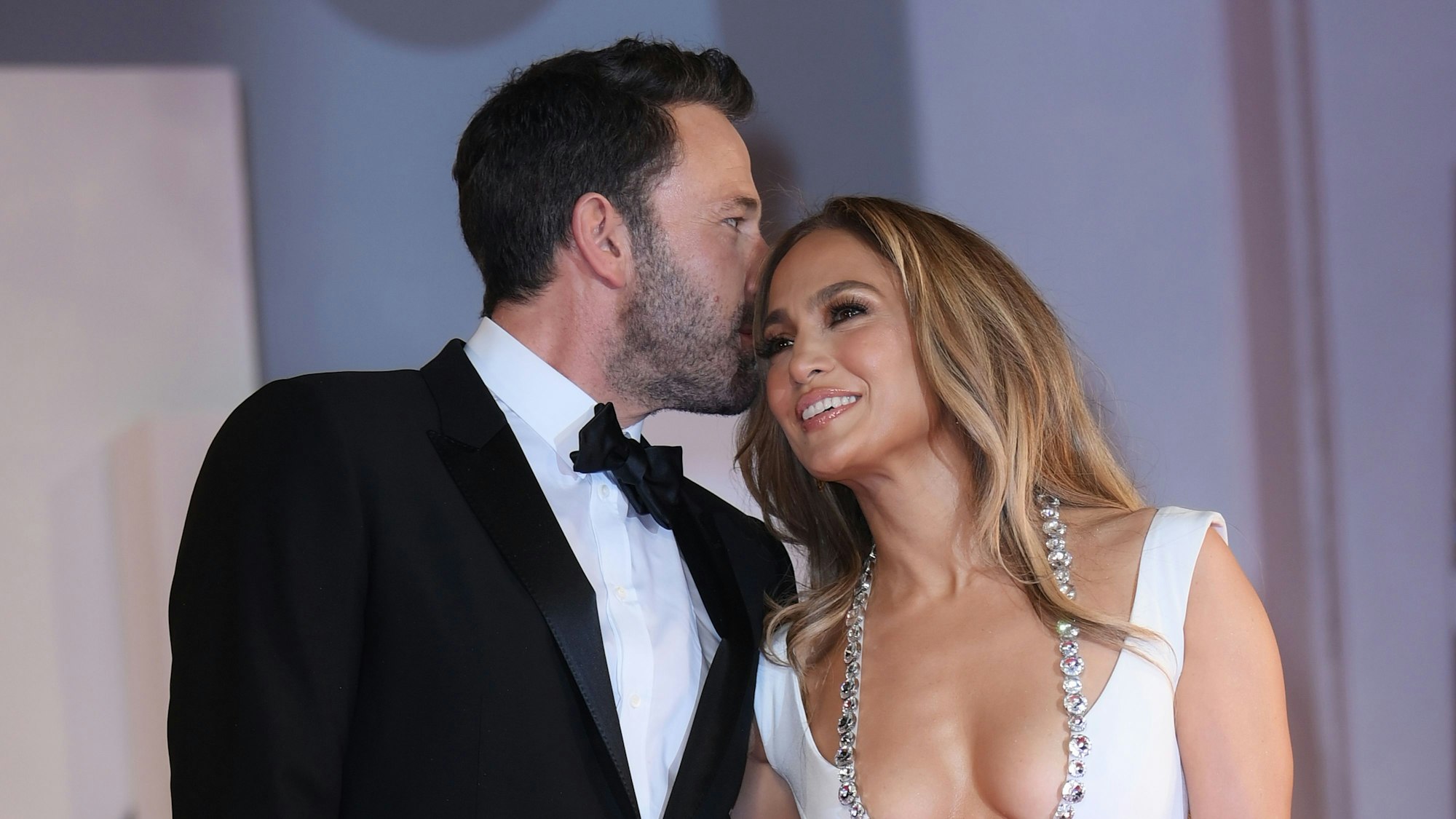 Pop-Star Jennifer Lopez und Schauspieler Ben Affleck (hier zu sehen am 10. September 2021) haben sich ein großes Versprechen gegeben.