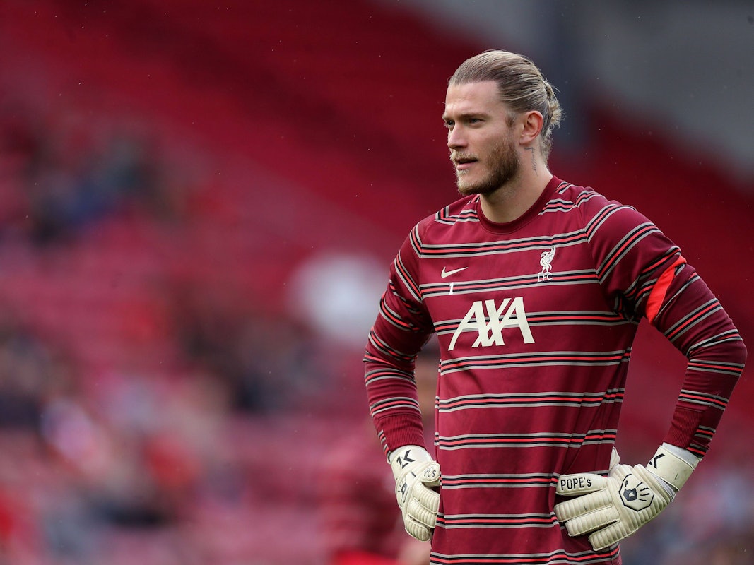 Loris Karius beim Aufwärmen.