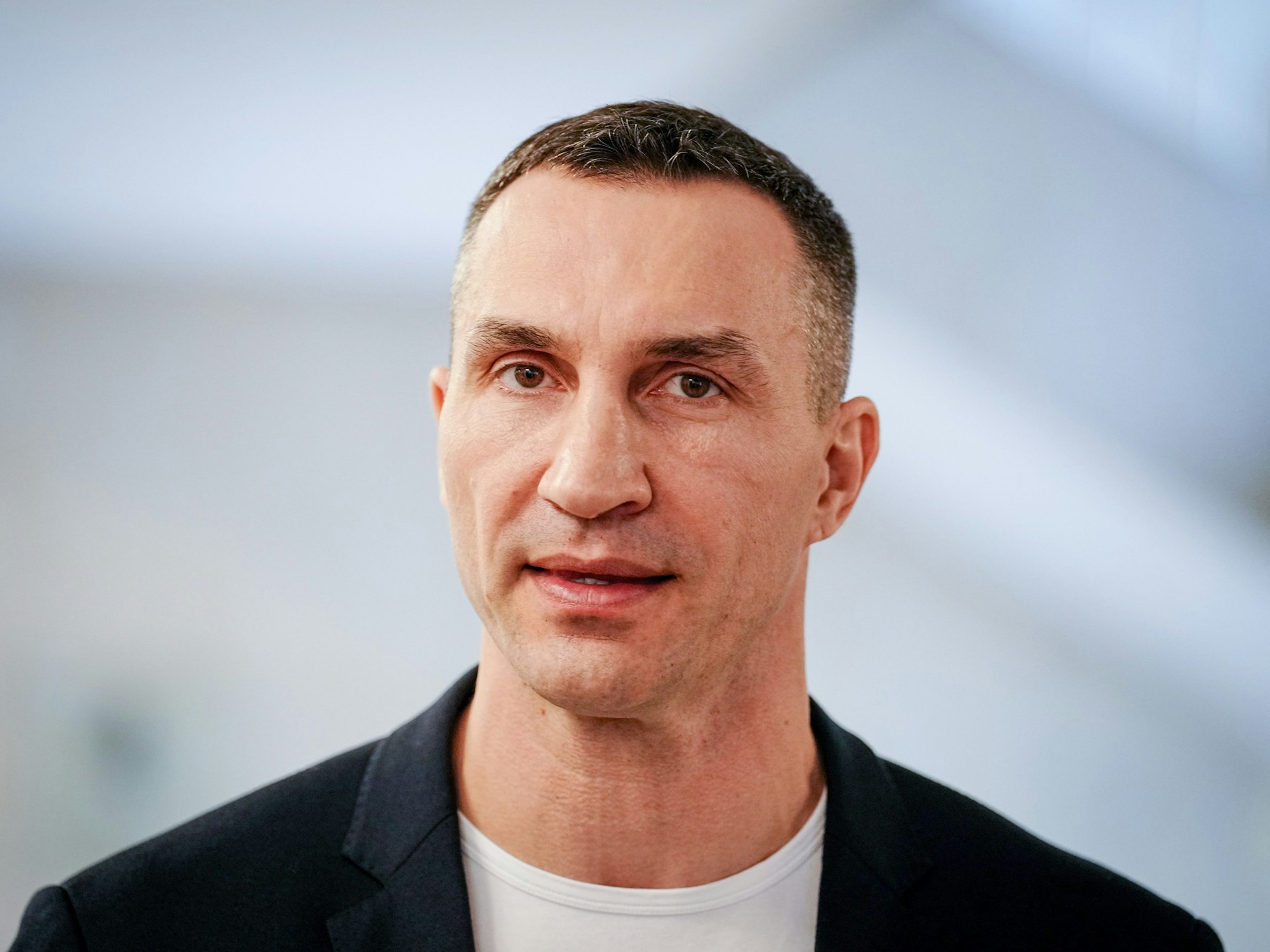 Wladimir Klitschko möchte wie sein Bruder Vitali, der Bürgermeister von Kyjiv, das Leiden in der Ukraine so schnell wie möglich beenden. Das Foto ist am 1. April 2022 aufgenommen worden.