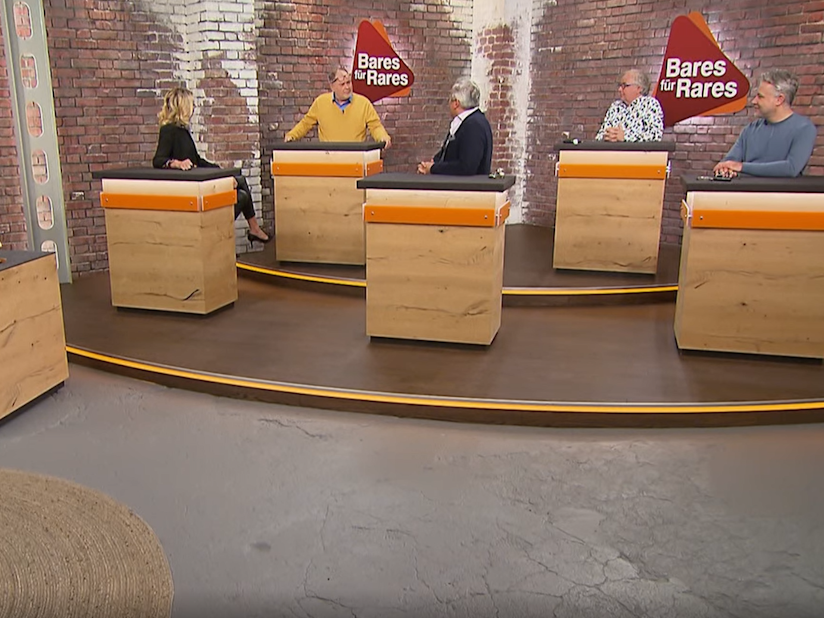 Der Händlerraum von „Bares für Rares“ im ZDF.