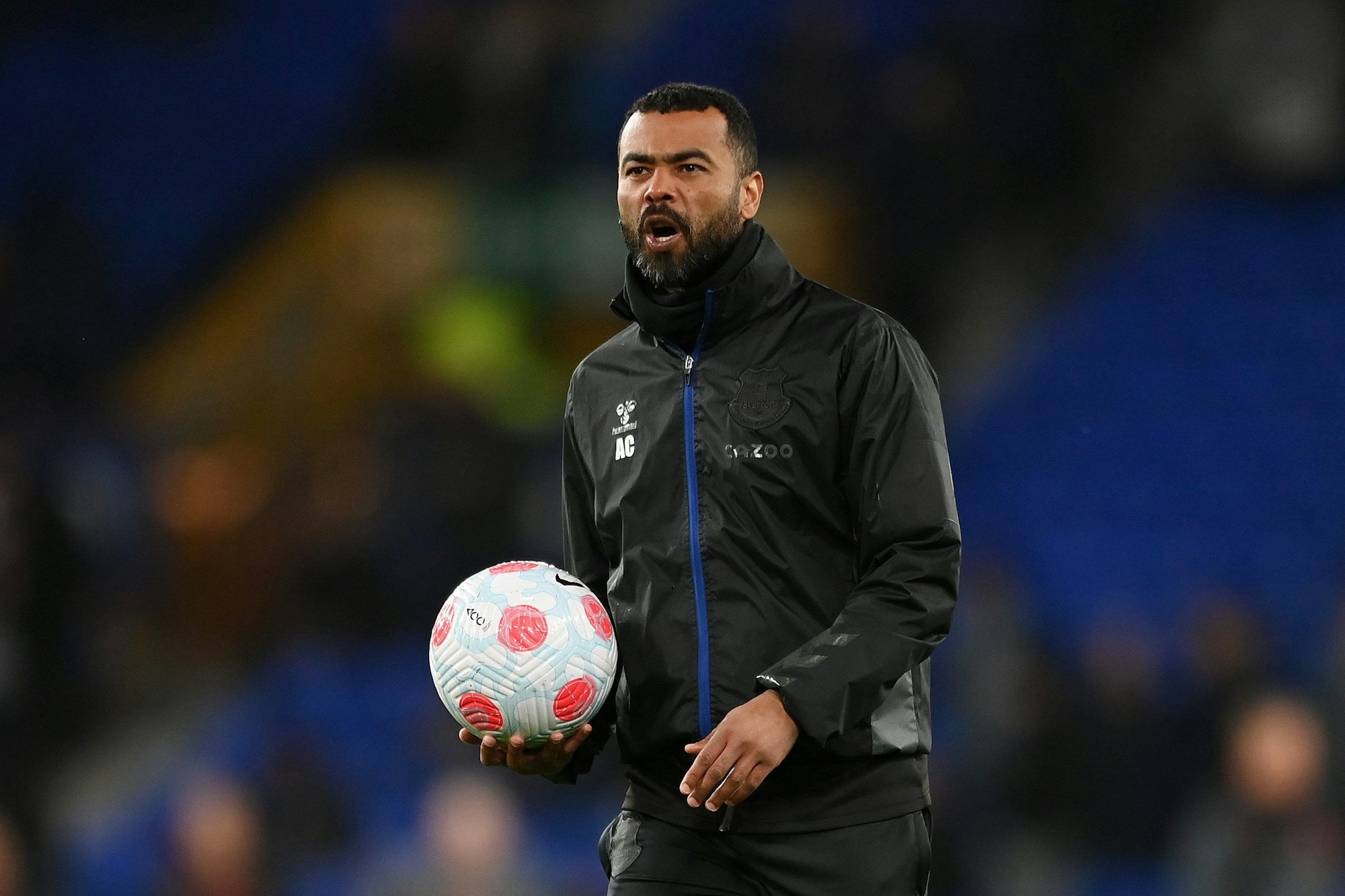 Ashley Cole, Trainer des FC Everton, vor dem Spiel.